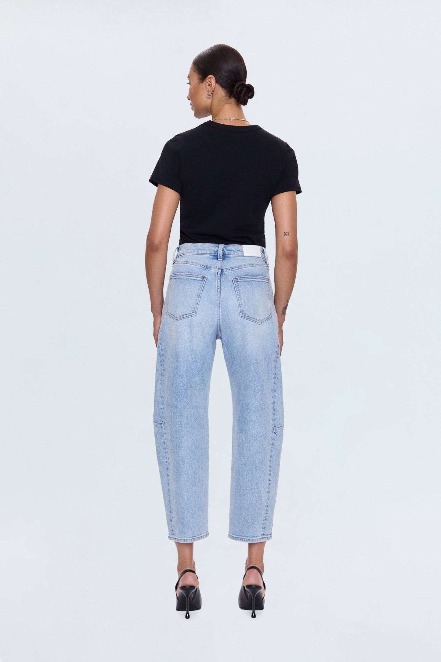 Eli High Rise Barrel Jean - Sun-kissed