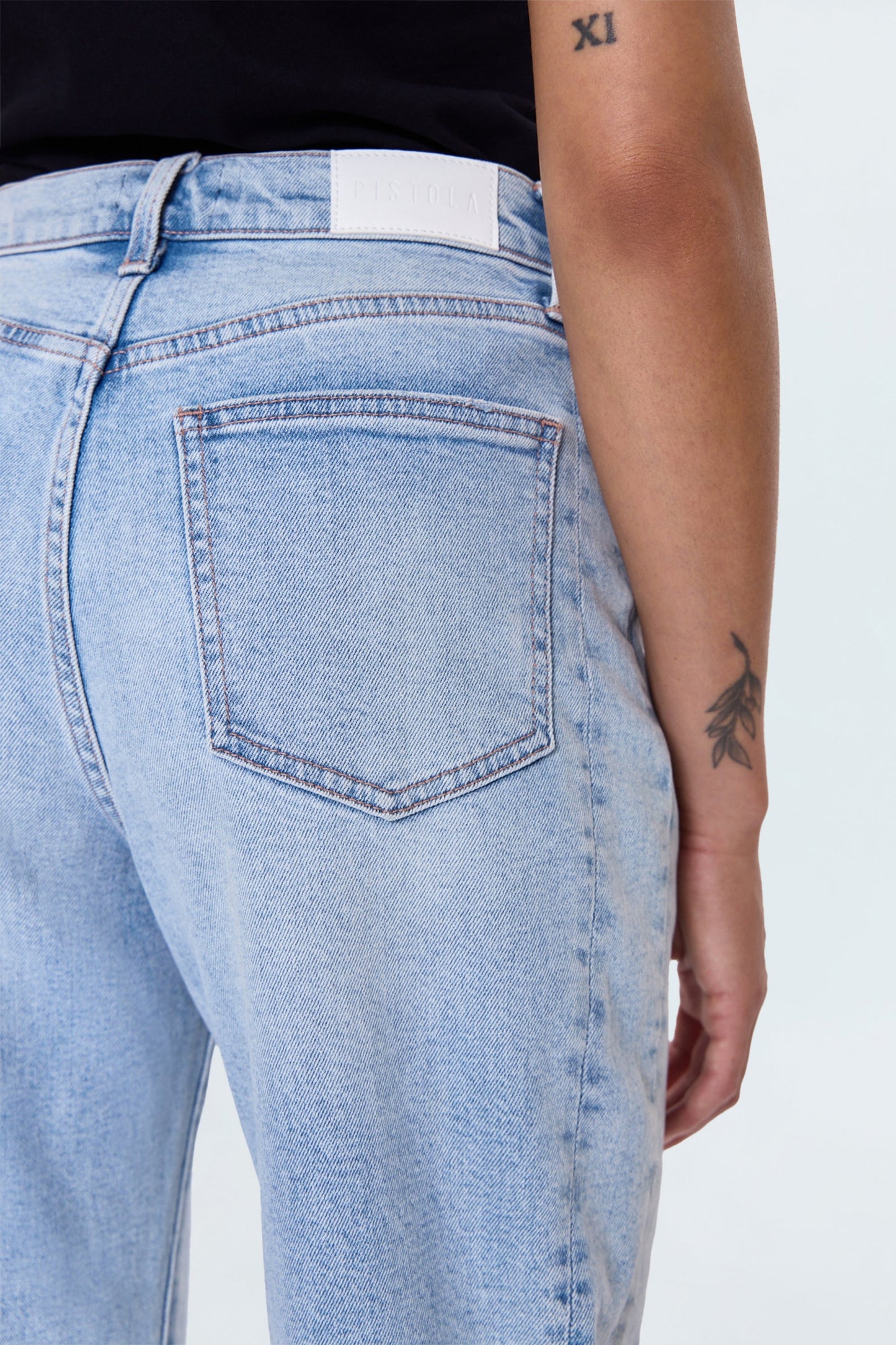 Eli High Rise Barrel Jean - Sun-kissed