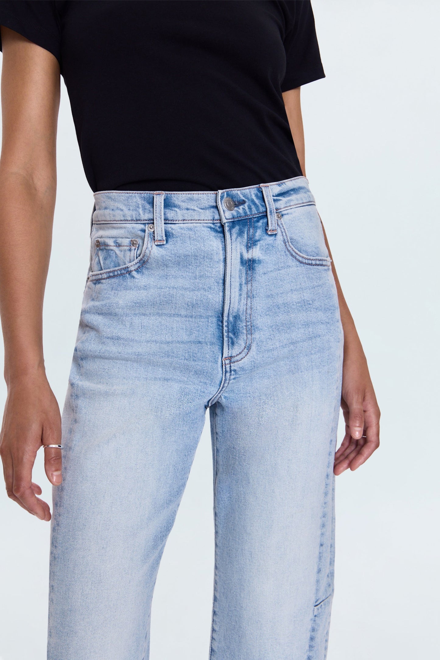 Eli High Rise Barrel Jean - Sun-kissed