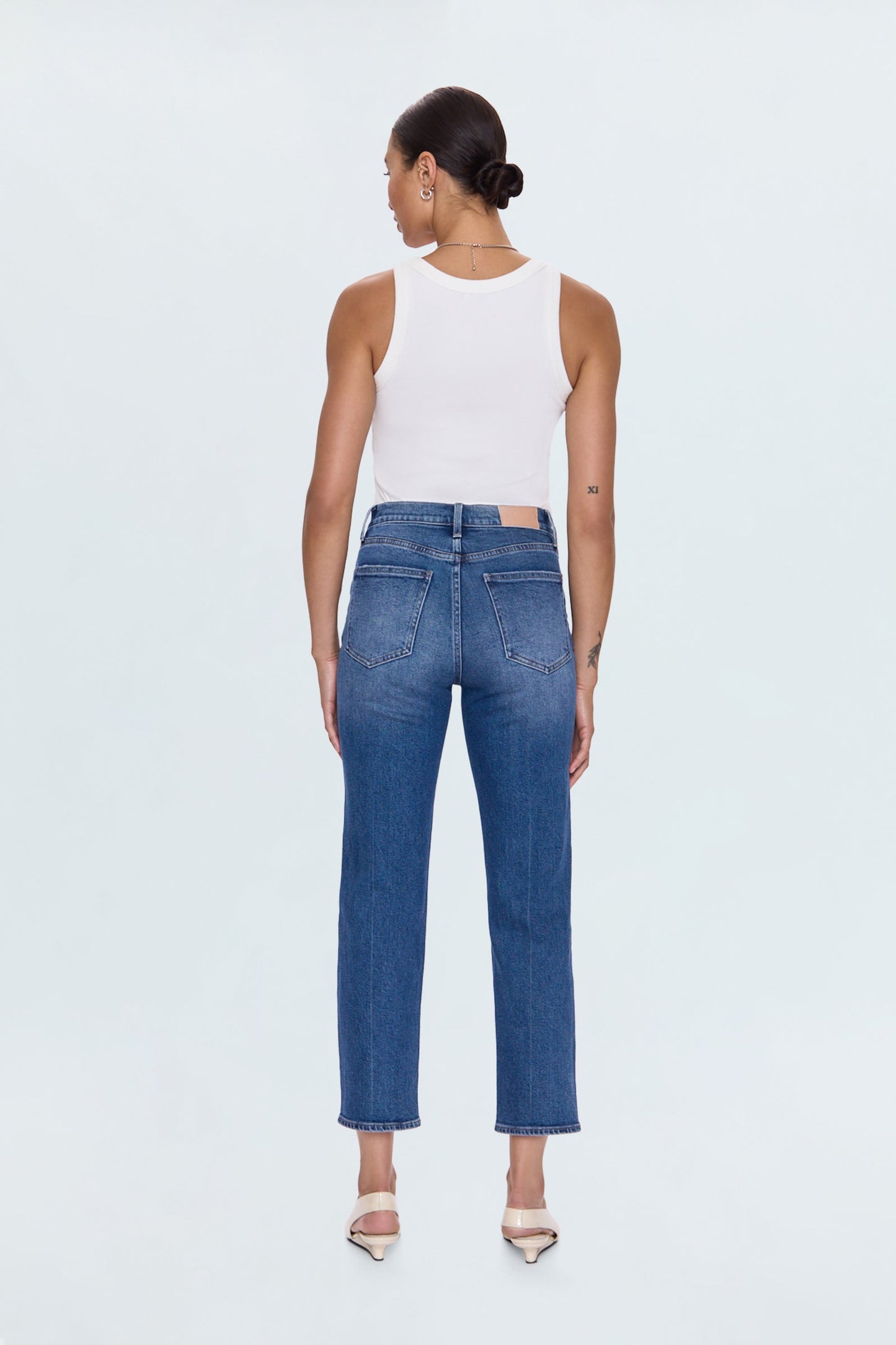 Charlie High Rise Classic Straight Jean - Augustus