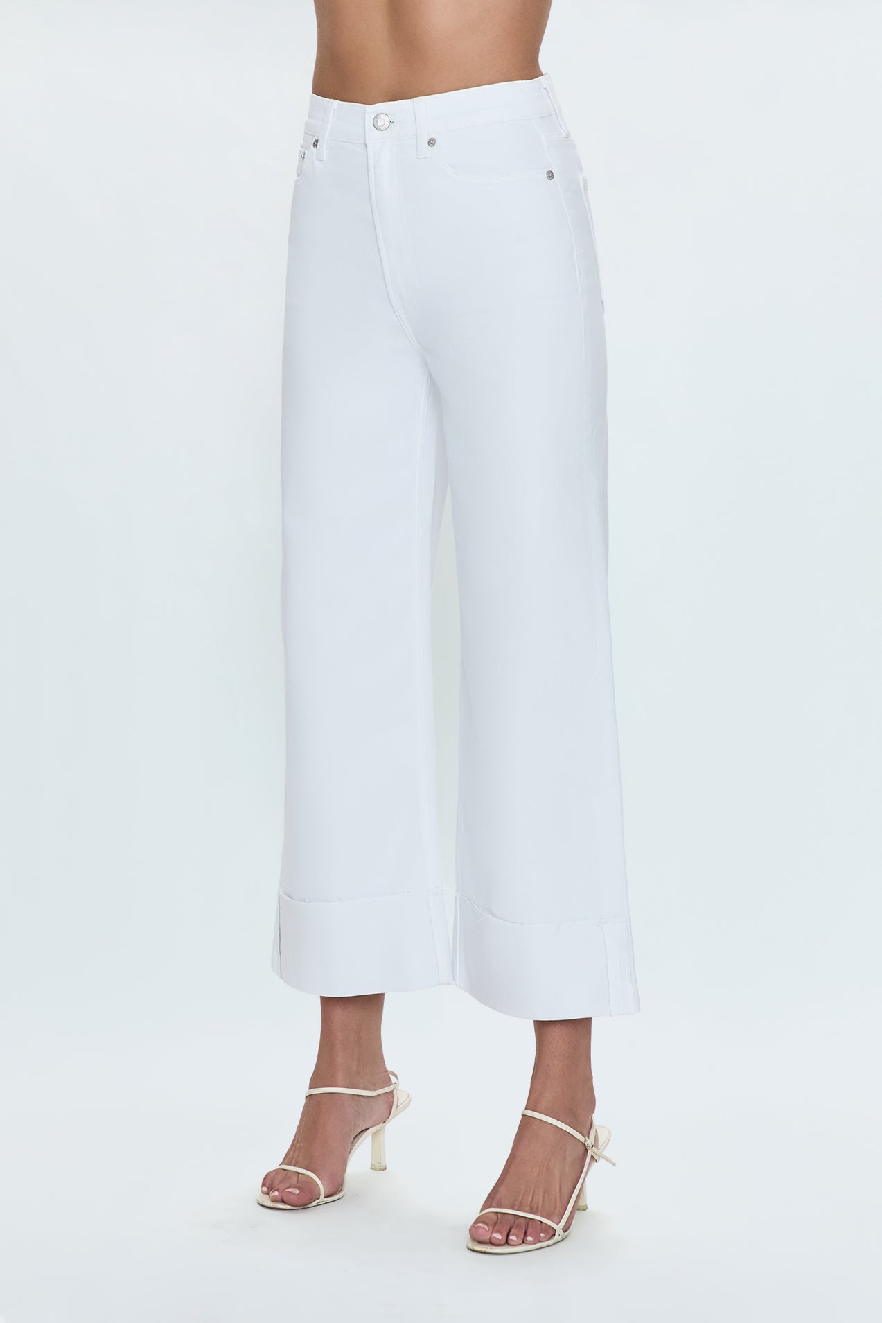 Lana High Rise Ultra Wide Leg Jean - Vivid White