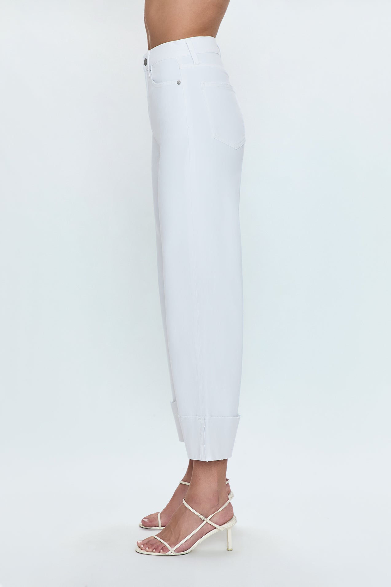Lana High Rise Ultra Wide Leg Jean - Vivid White