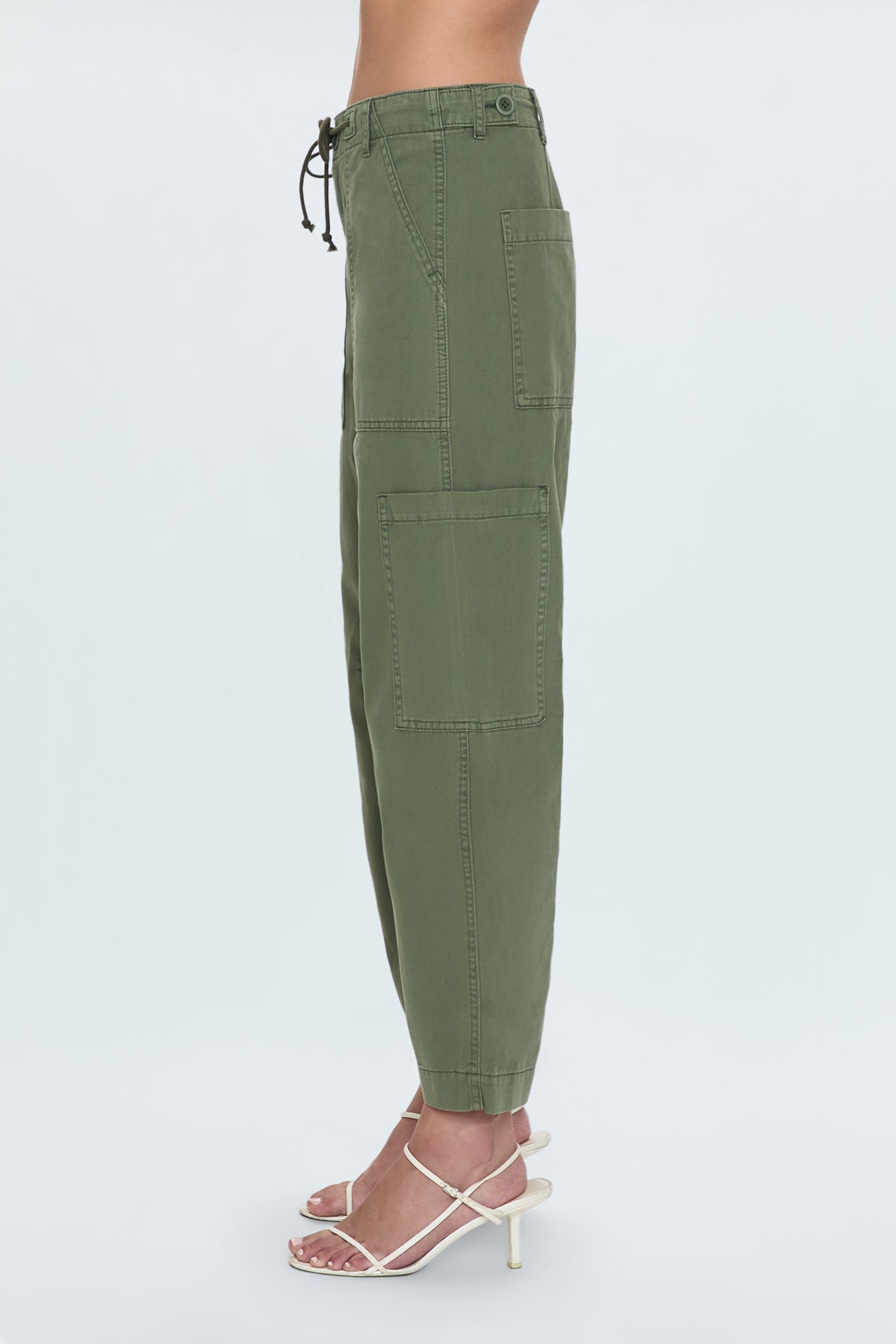 Sabrina Curved Utility Pants - Meadow