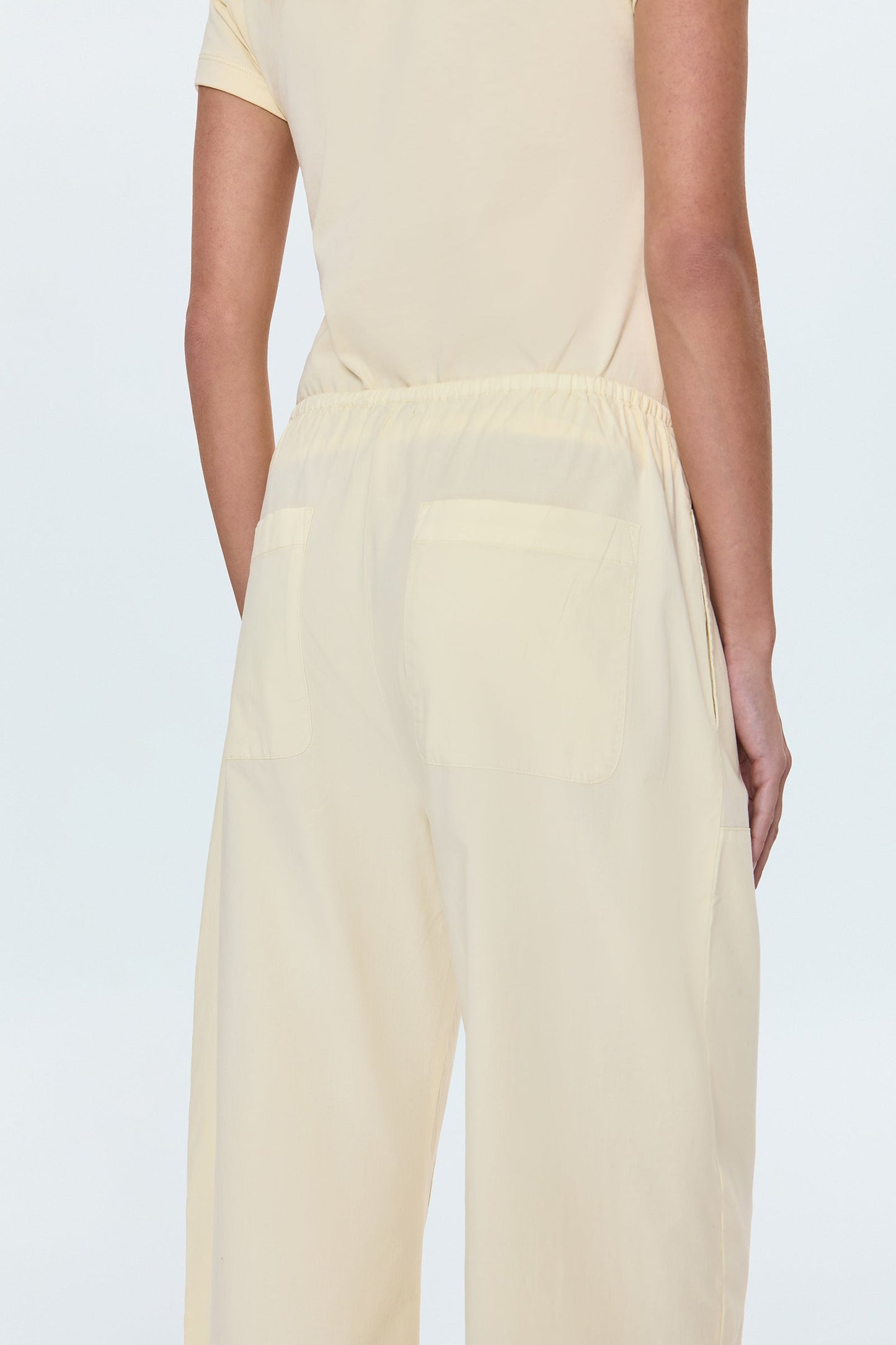 Theo Drawstring Poplin Pant - Lemonade