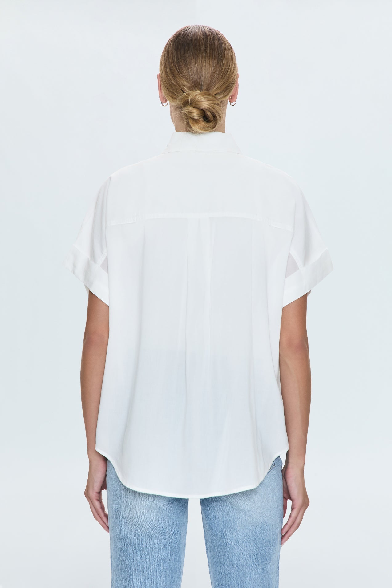 Donnie Short Sleeve Button Up - Le Blanc