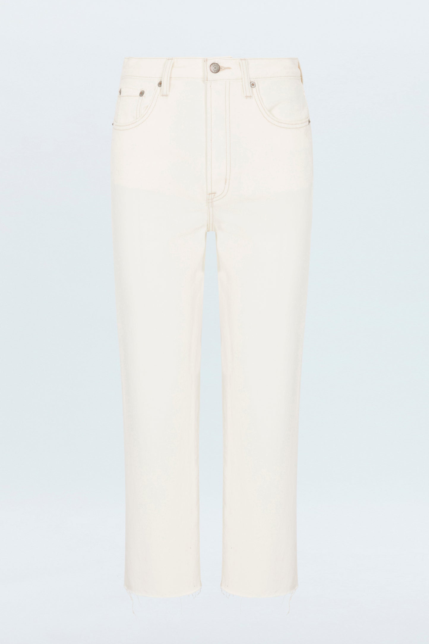 Cassie Super High Rise Straight Jean - Ecru Vintage