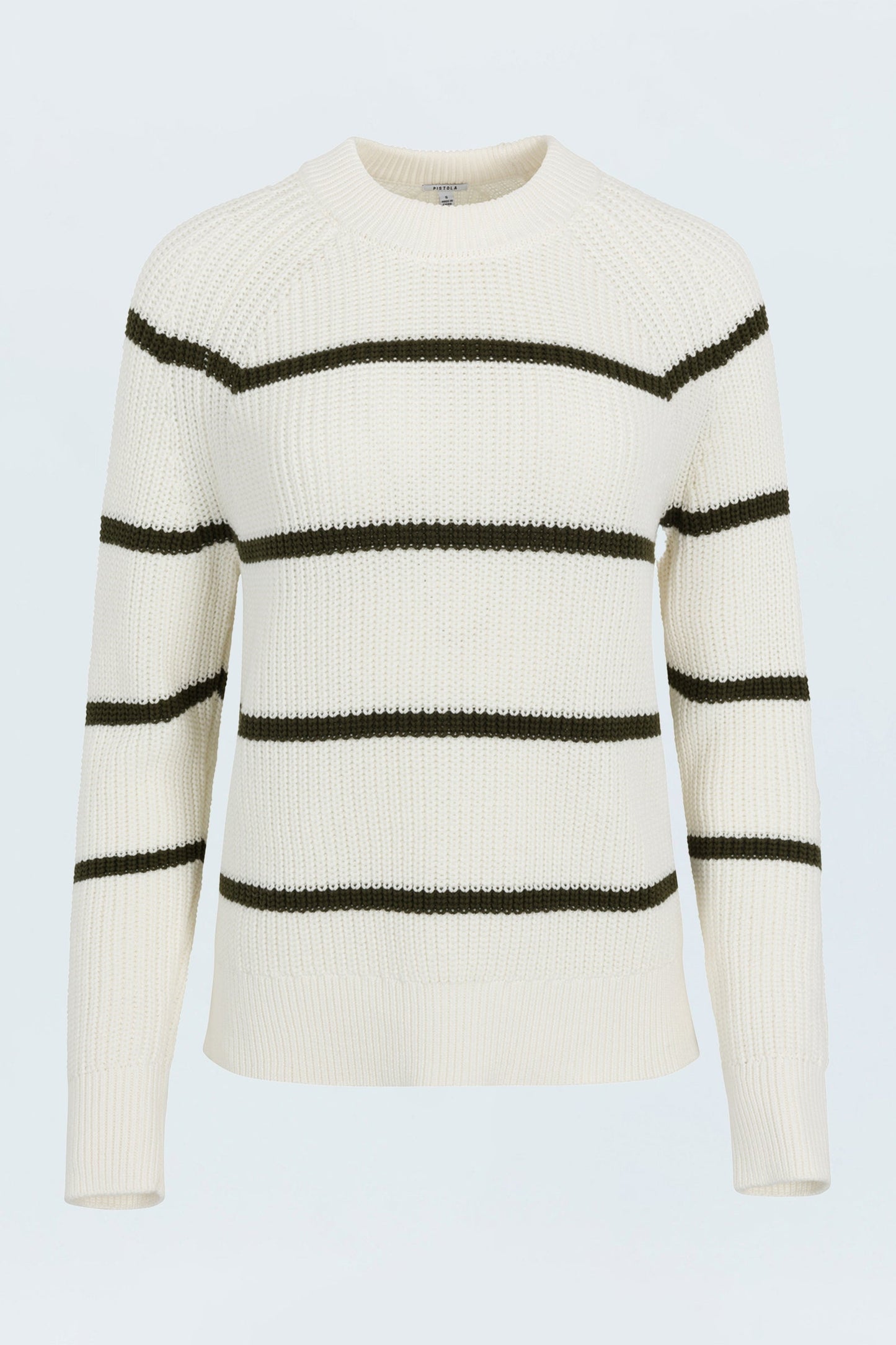 Edie Sweater - Olive Stripe