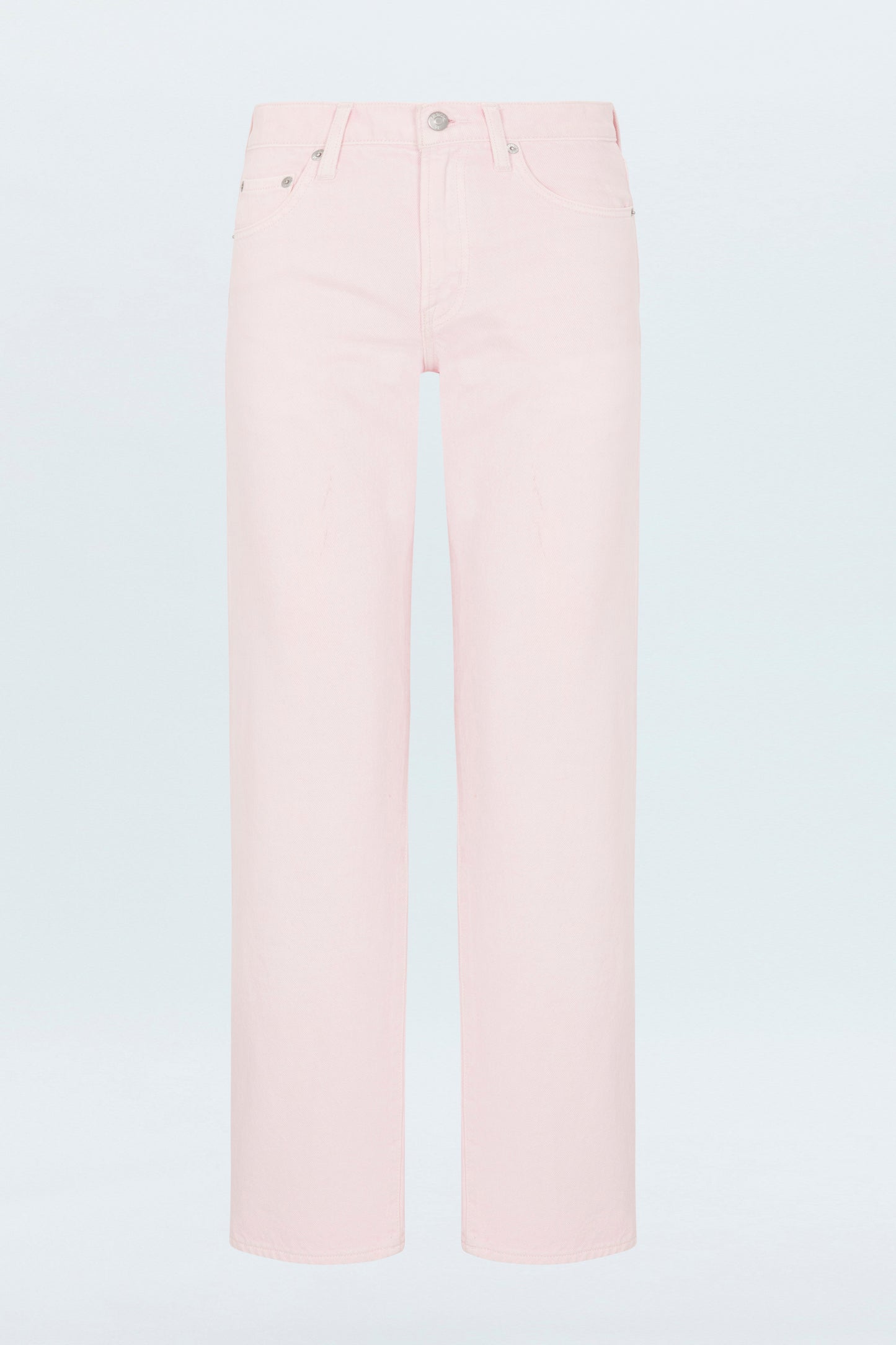 Lexi Mid Rise Bowed Straight Jean - Blush