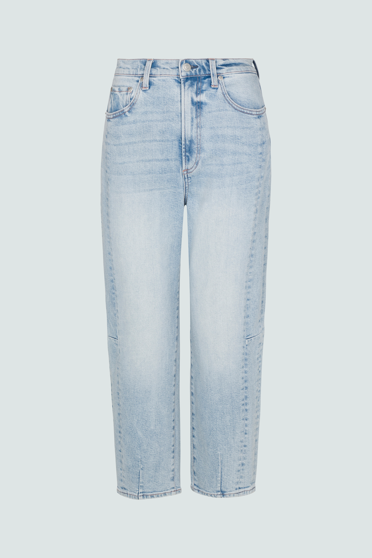 Eli High Rise Barrel Jean - Sun-kissed