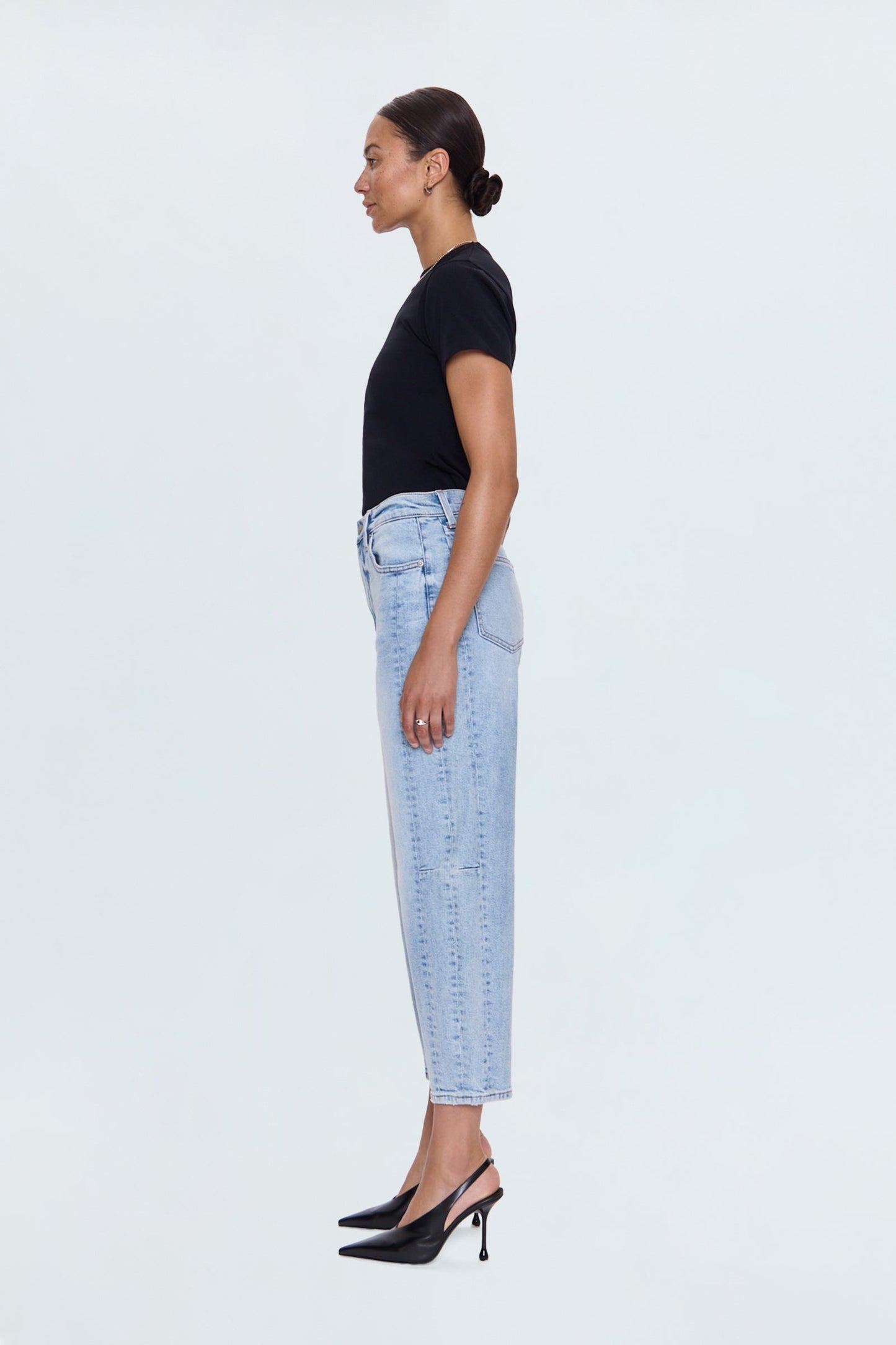 Eli High Rise Barrel Jean - Sun-kissed