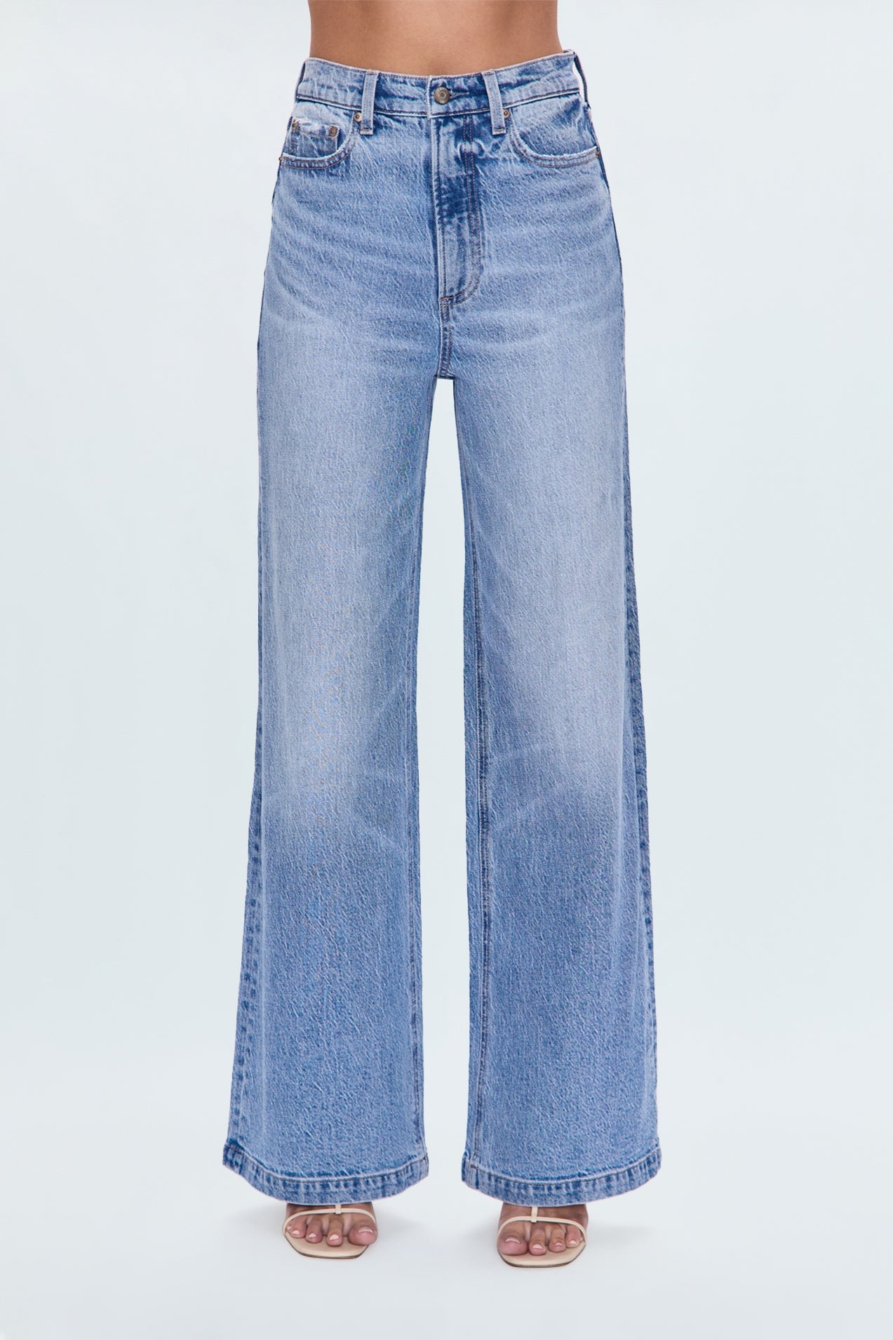 PETITE Lana High Rise Ultra Wide Jean - Break