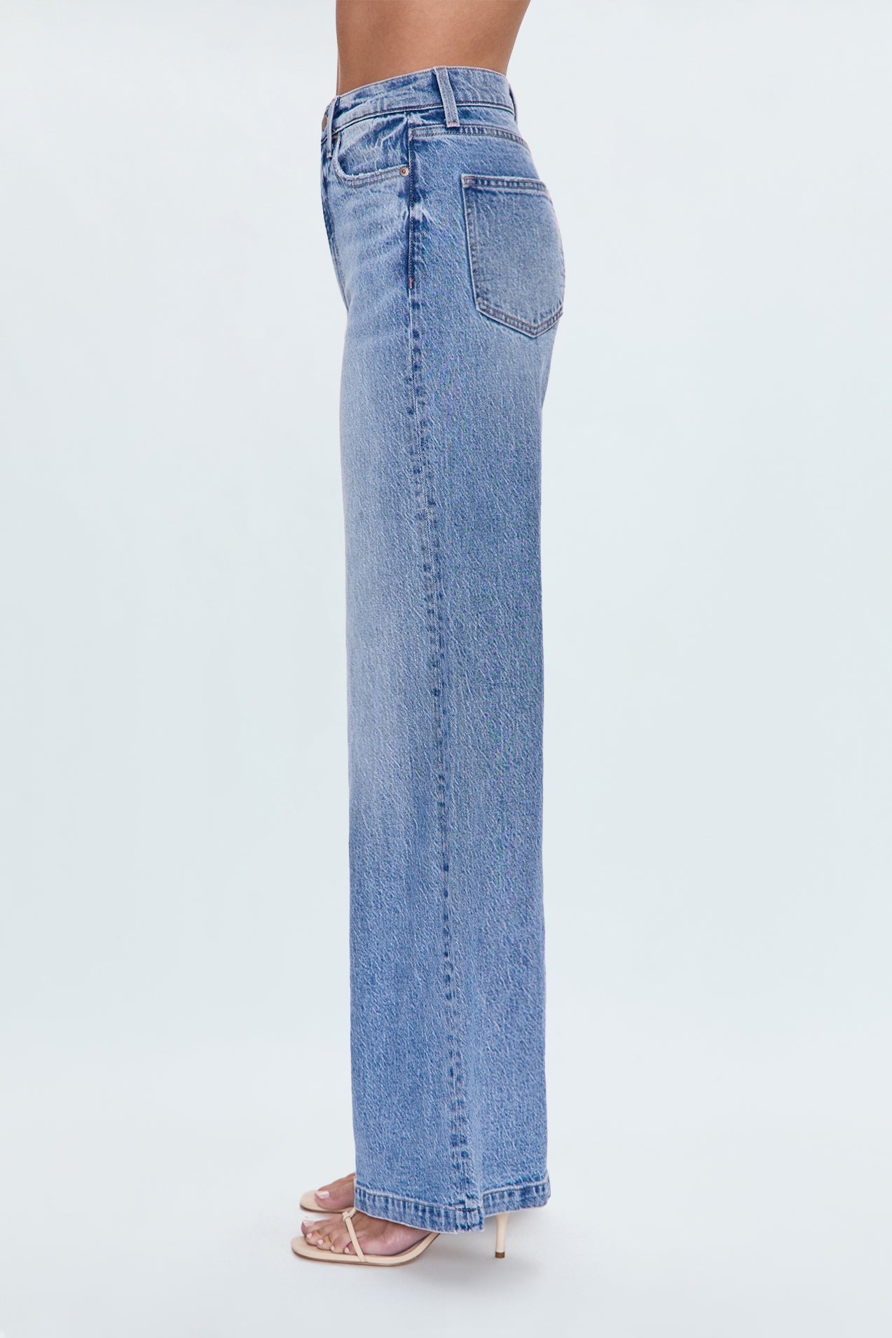 PETITE Lana High Rise Ultra Wide Jean - Break