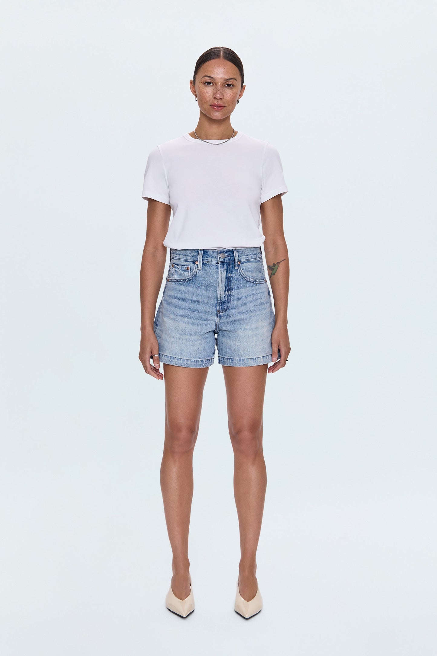 Saige High Rise Short - French Riviera