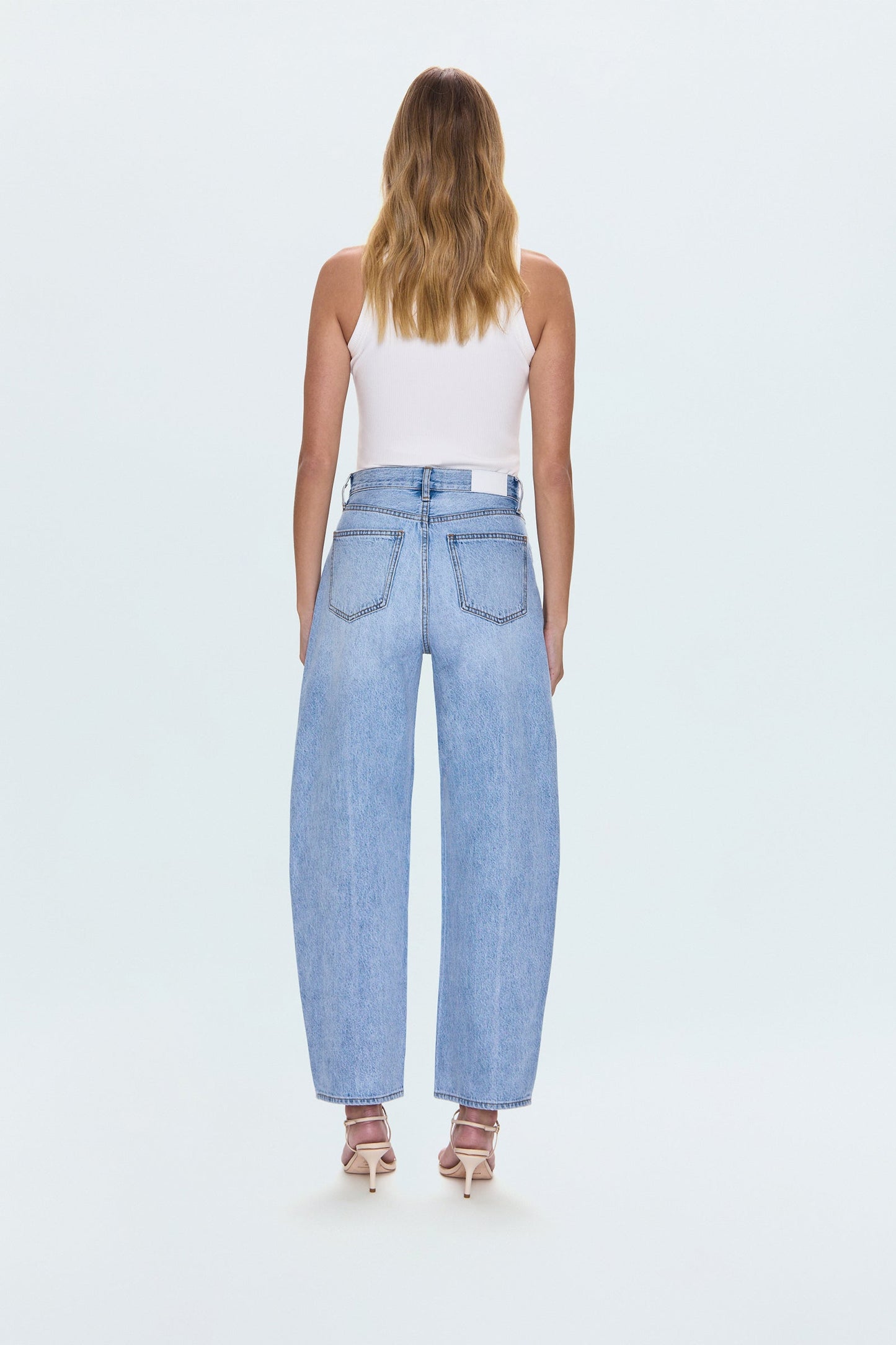 Wes High Rise Barrel Jean - Gaze