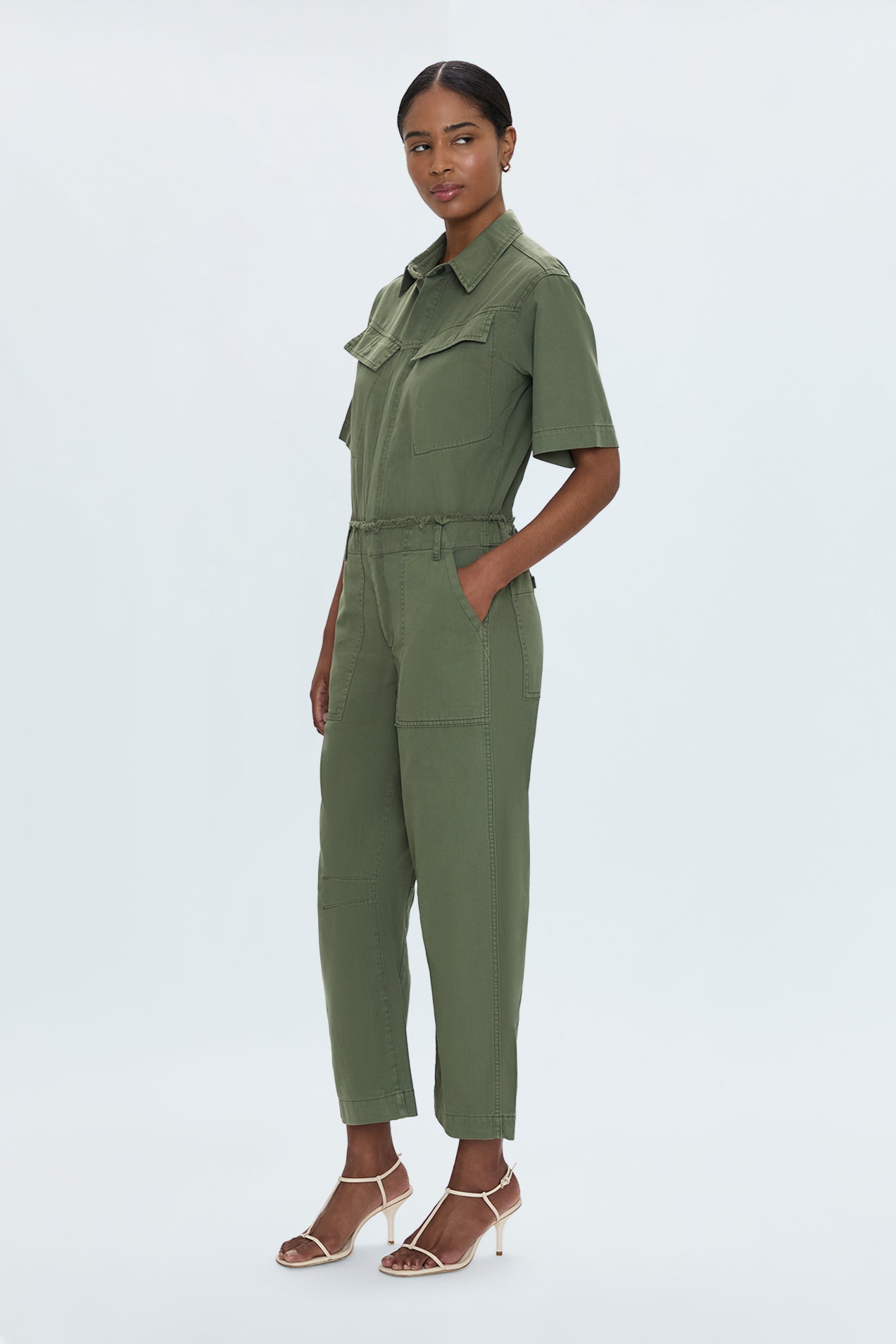 Pippa Curved Leg Jumpsuit - Meadow