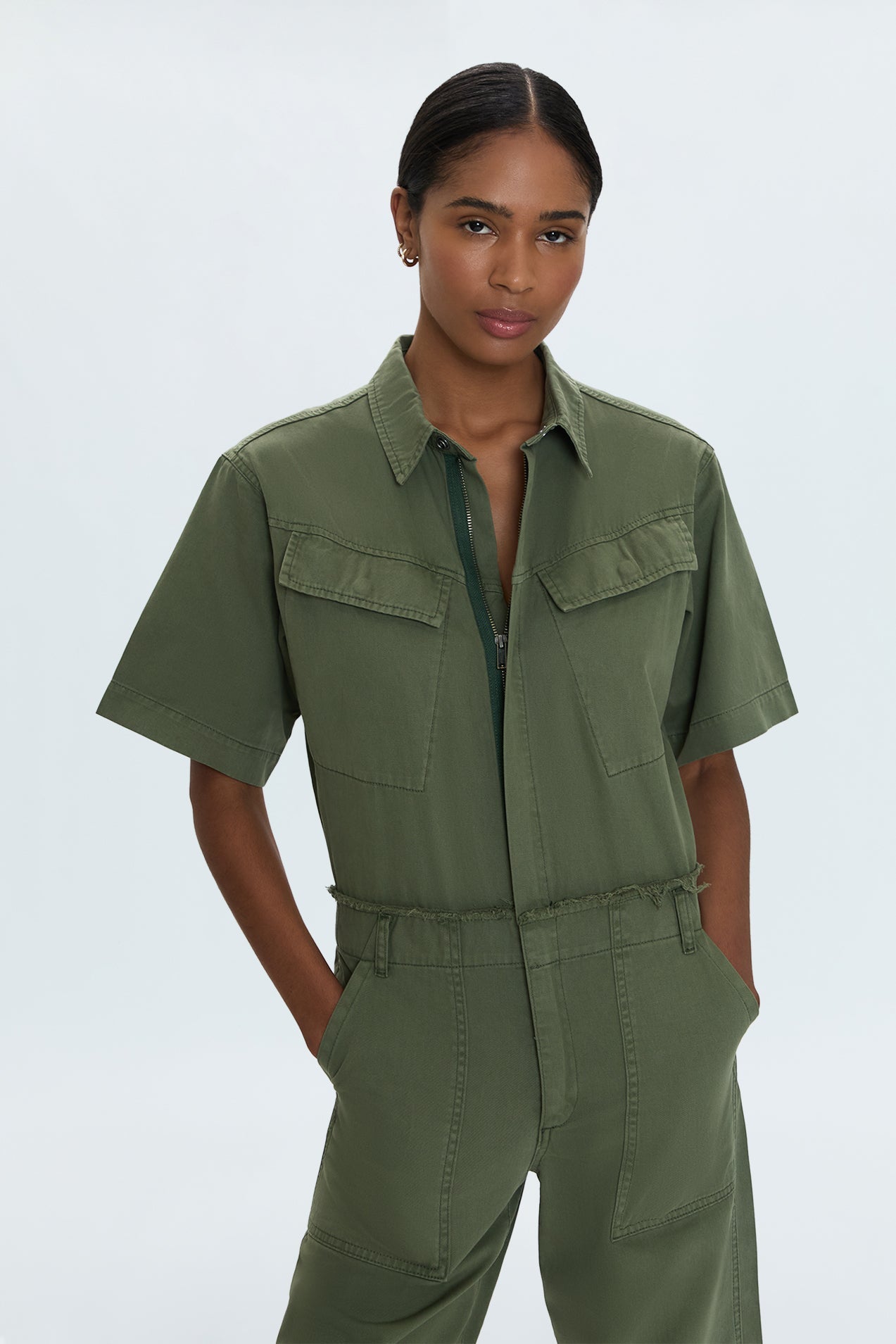 Pippa Curved Leg Jumpsuit - Meadow