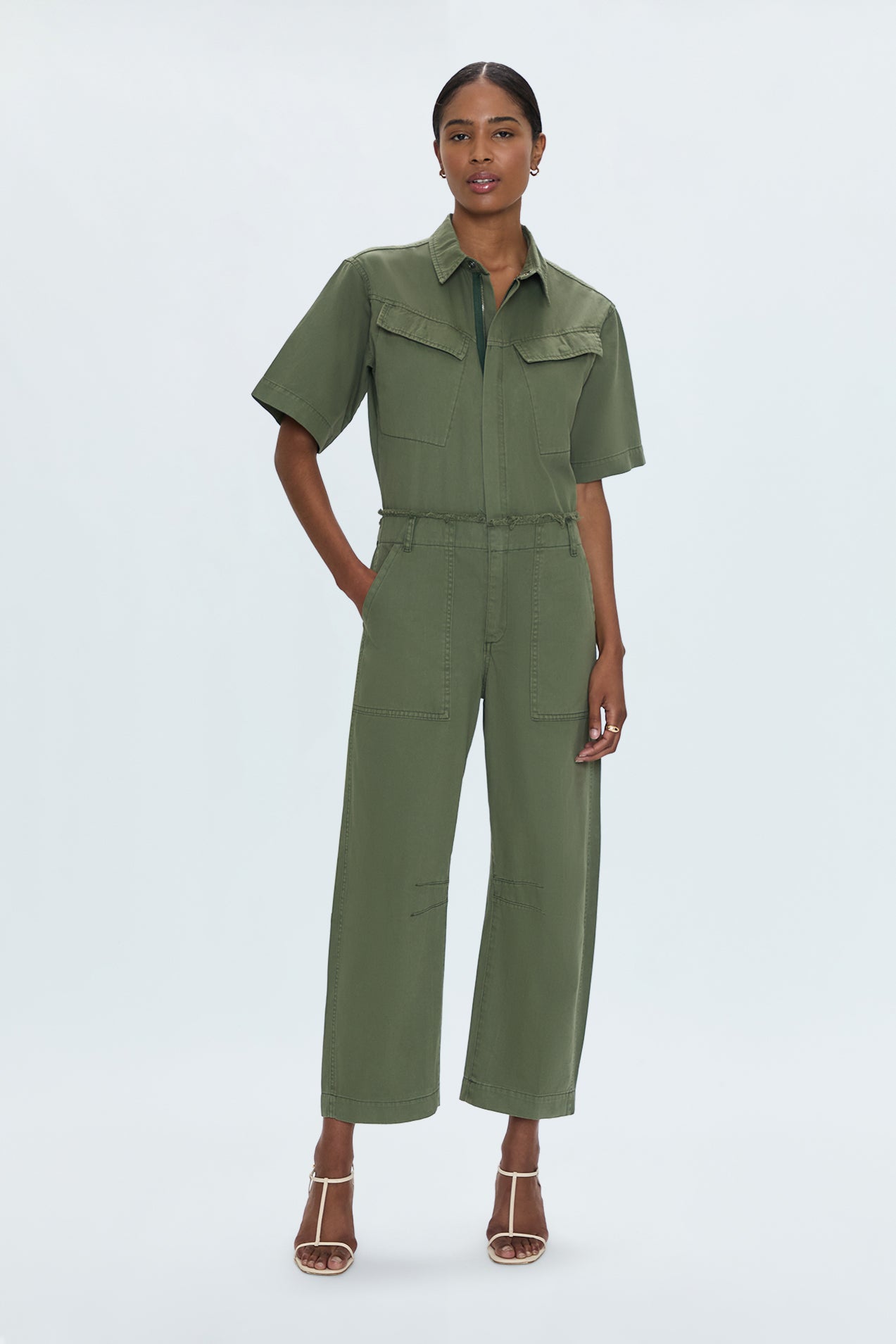 Pippa Curved Leg Jumpsuit - Meadow