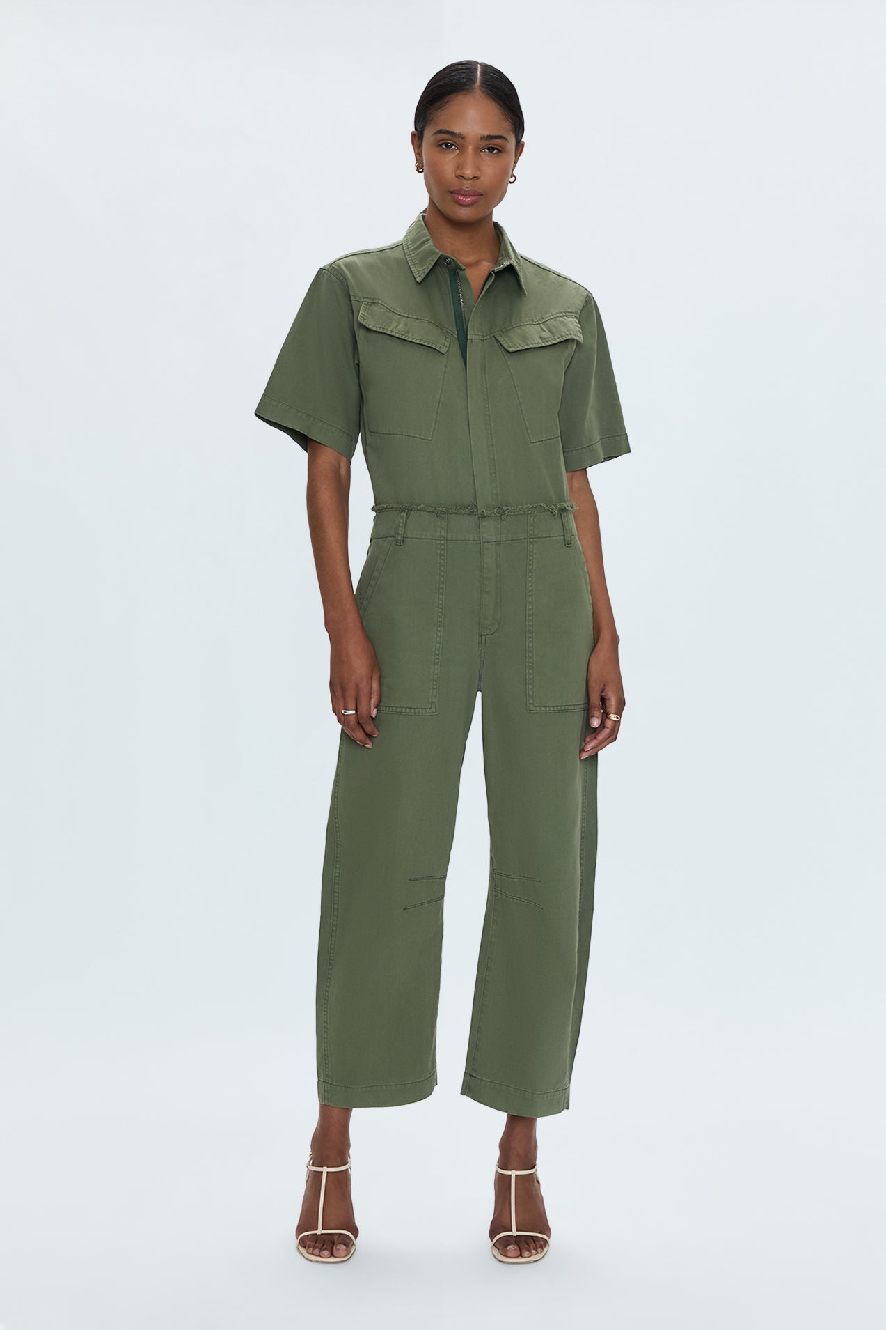 Pippa Curved Leg Jumpsuit - Meadow