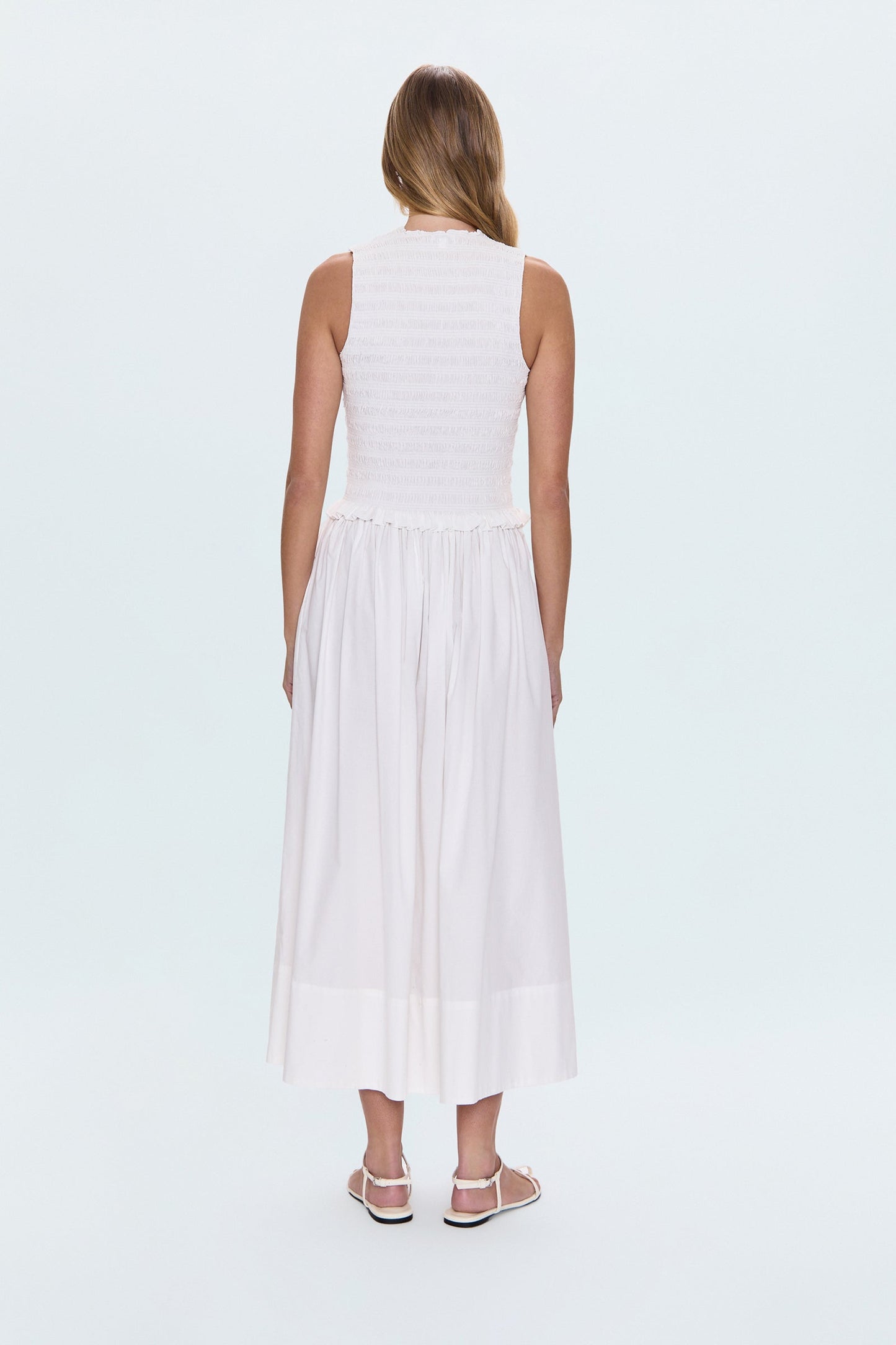Noelle Poplin Maxi Skirt - Le Blanc