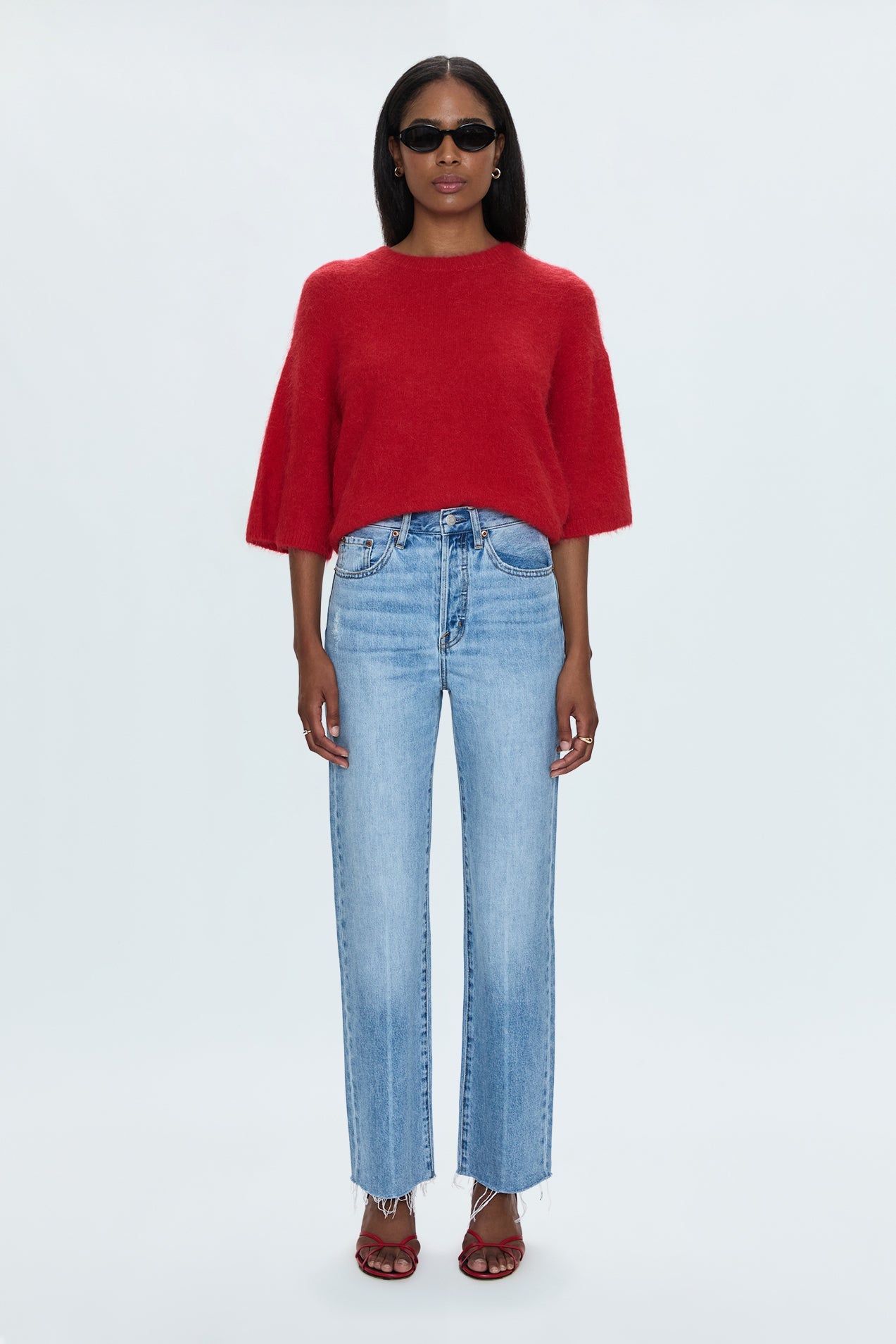 Cassie Super High Rise Straight Jean - Savvy Vintage