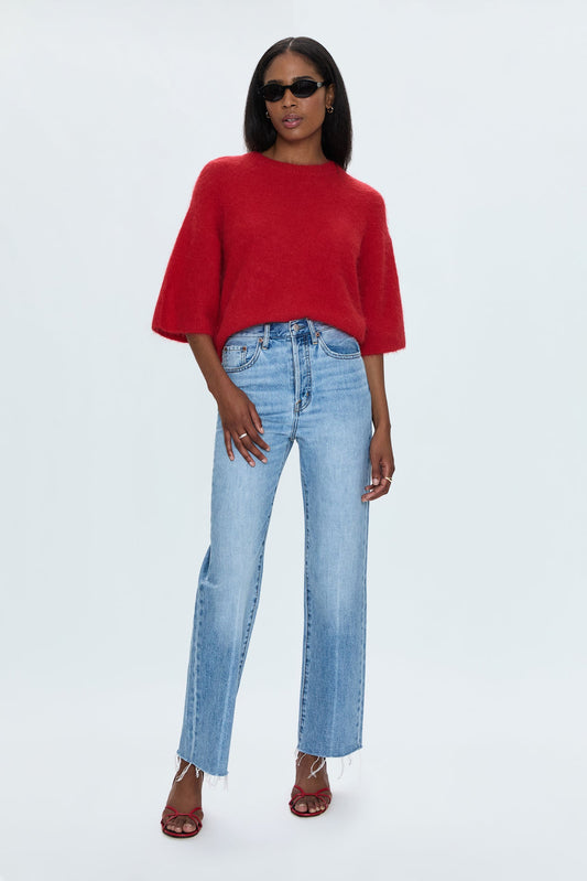 Cassie Super High Rise Straight Jean - Savvy Vintage