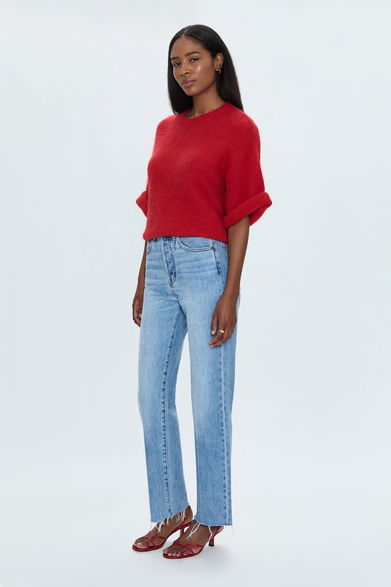 Cassie Super High Rise Straight Jean - Savvy Vintage