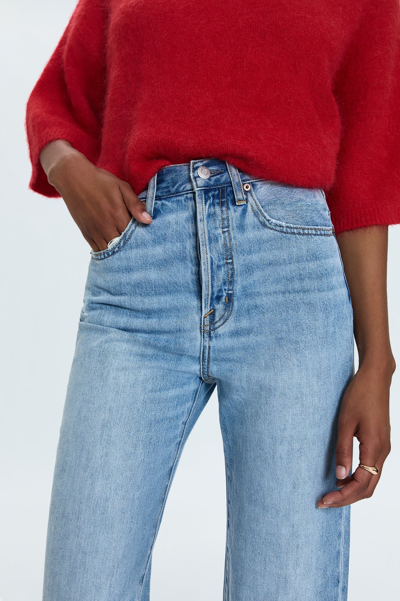 Cassie Super High Rise Straight Jean - Savvy Vintage