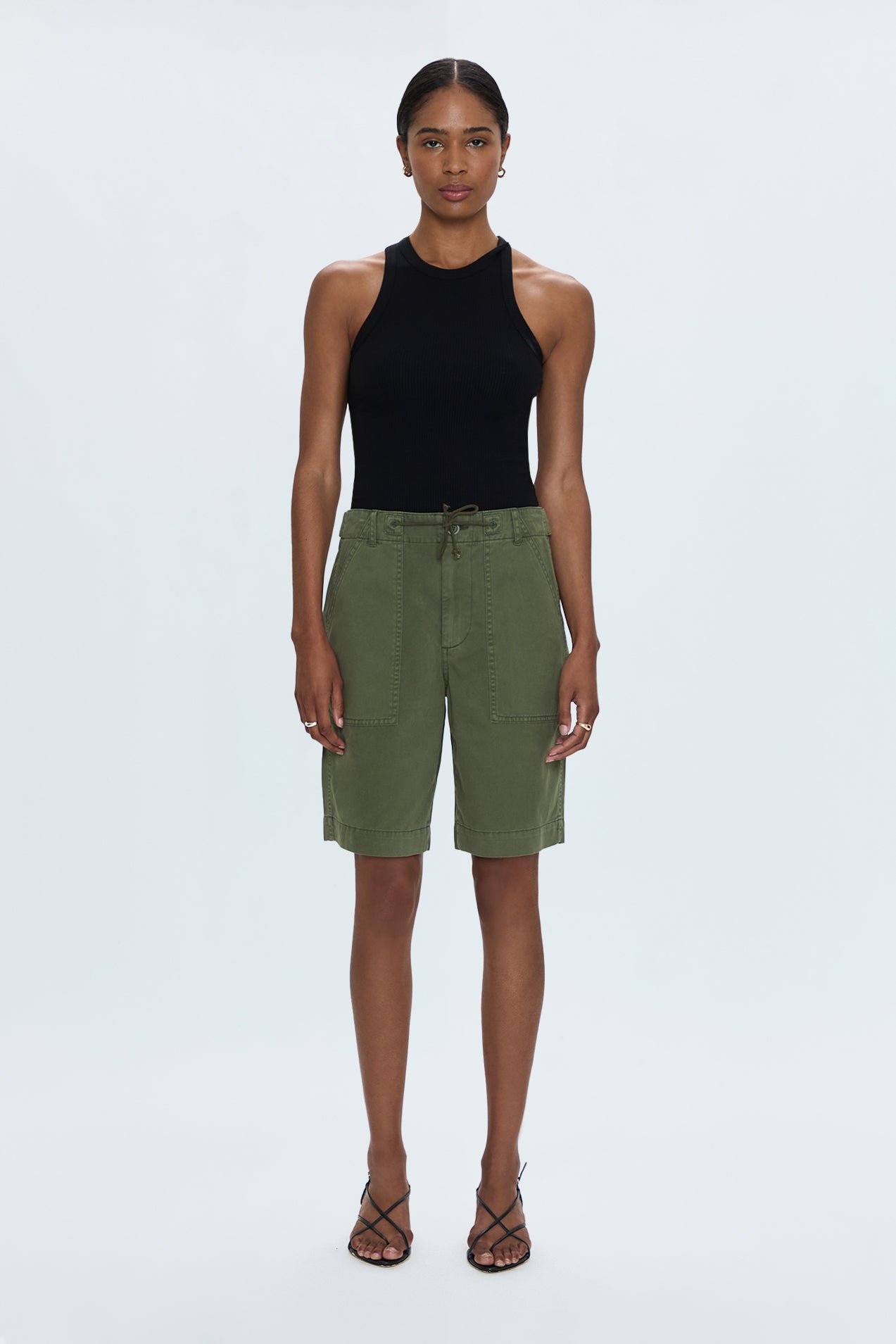 Etta Curved Shorts- Meadow