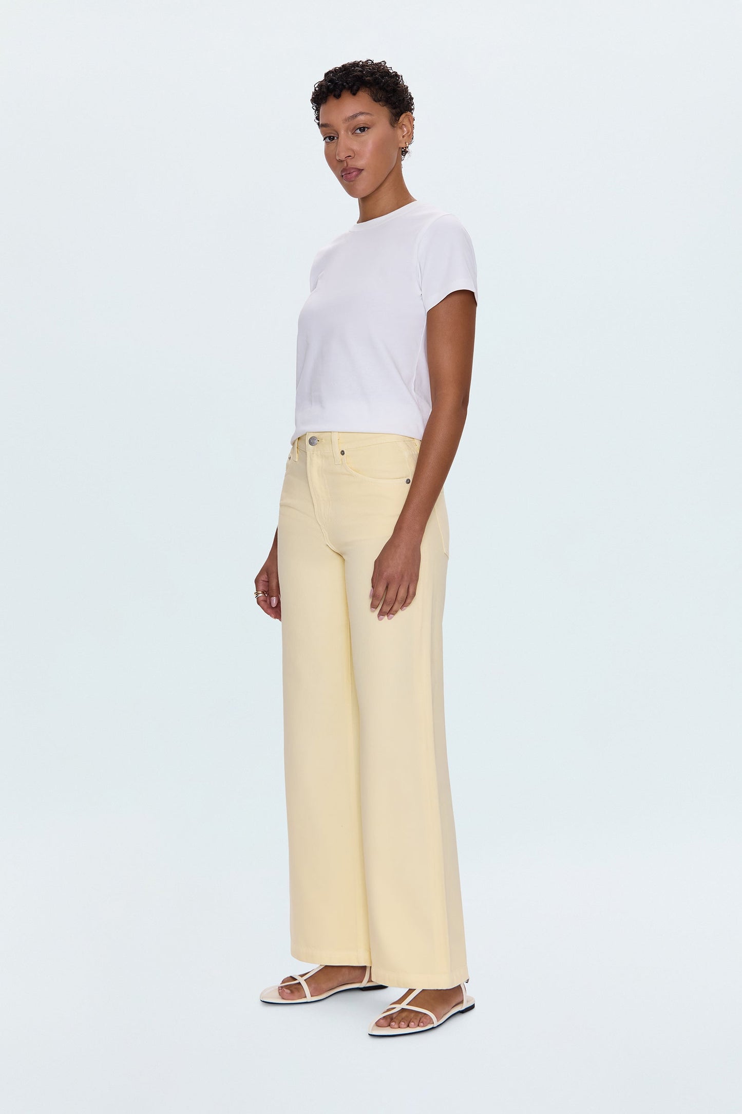 Jadyn Low Slung Palazzo Jean - Lemonade