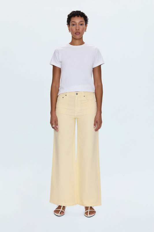 Jadyn Low Slung Palazzo Jean - Lemonade