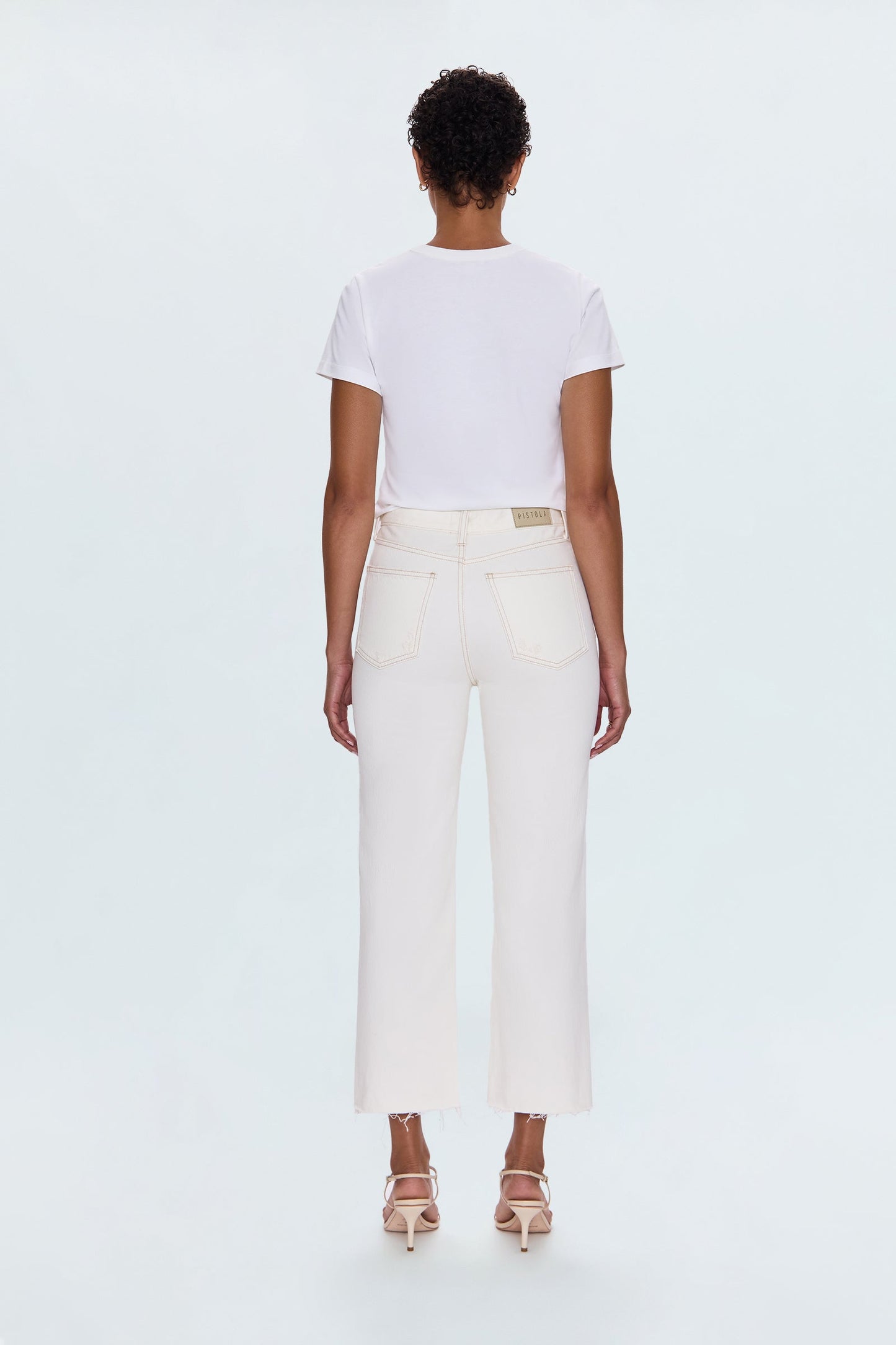Cassie Super High Rise Straight Jean - Ecru Vintage