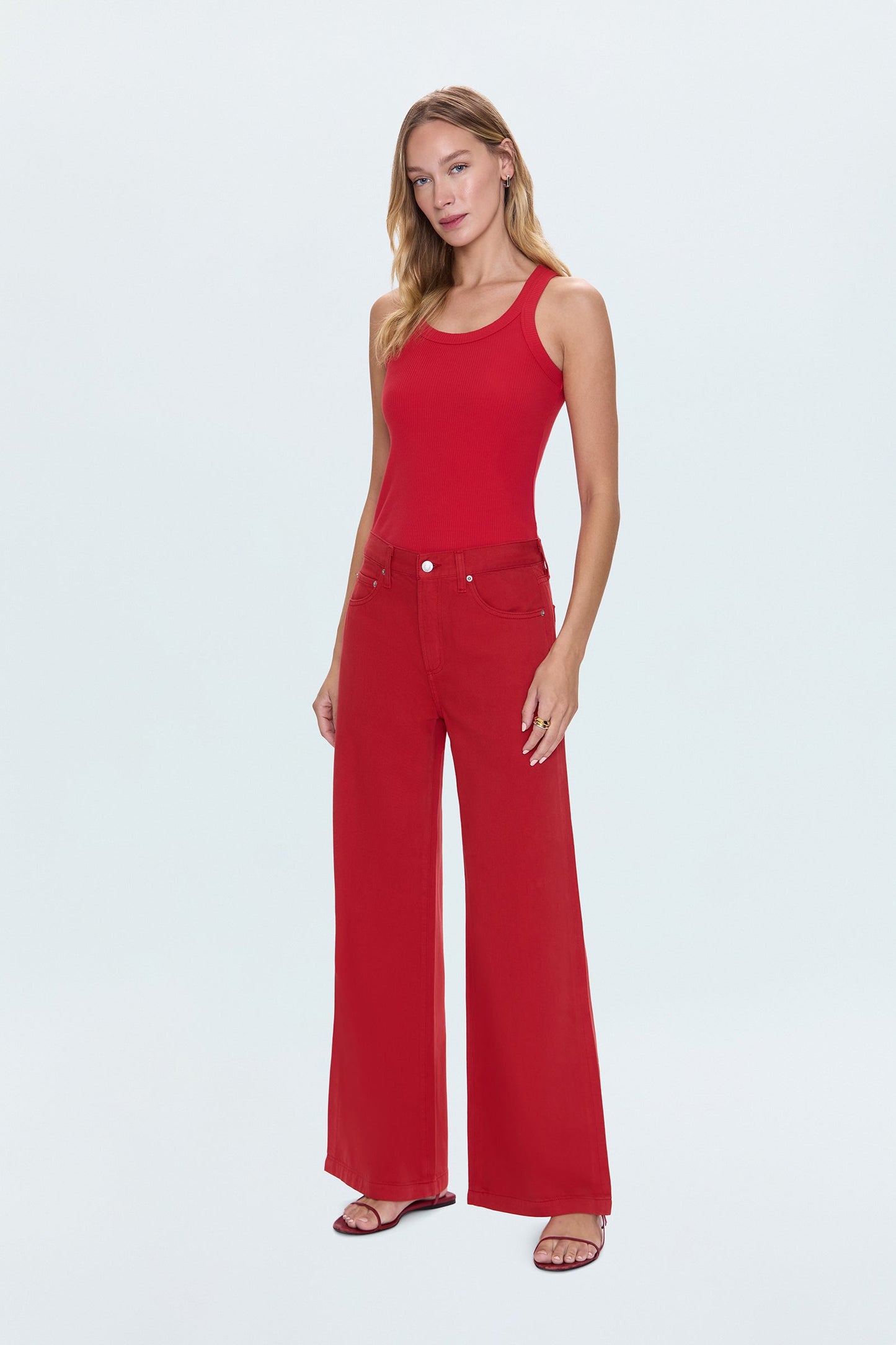 Jadyn Low Slung Palazzo Jean - Samba