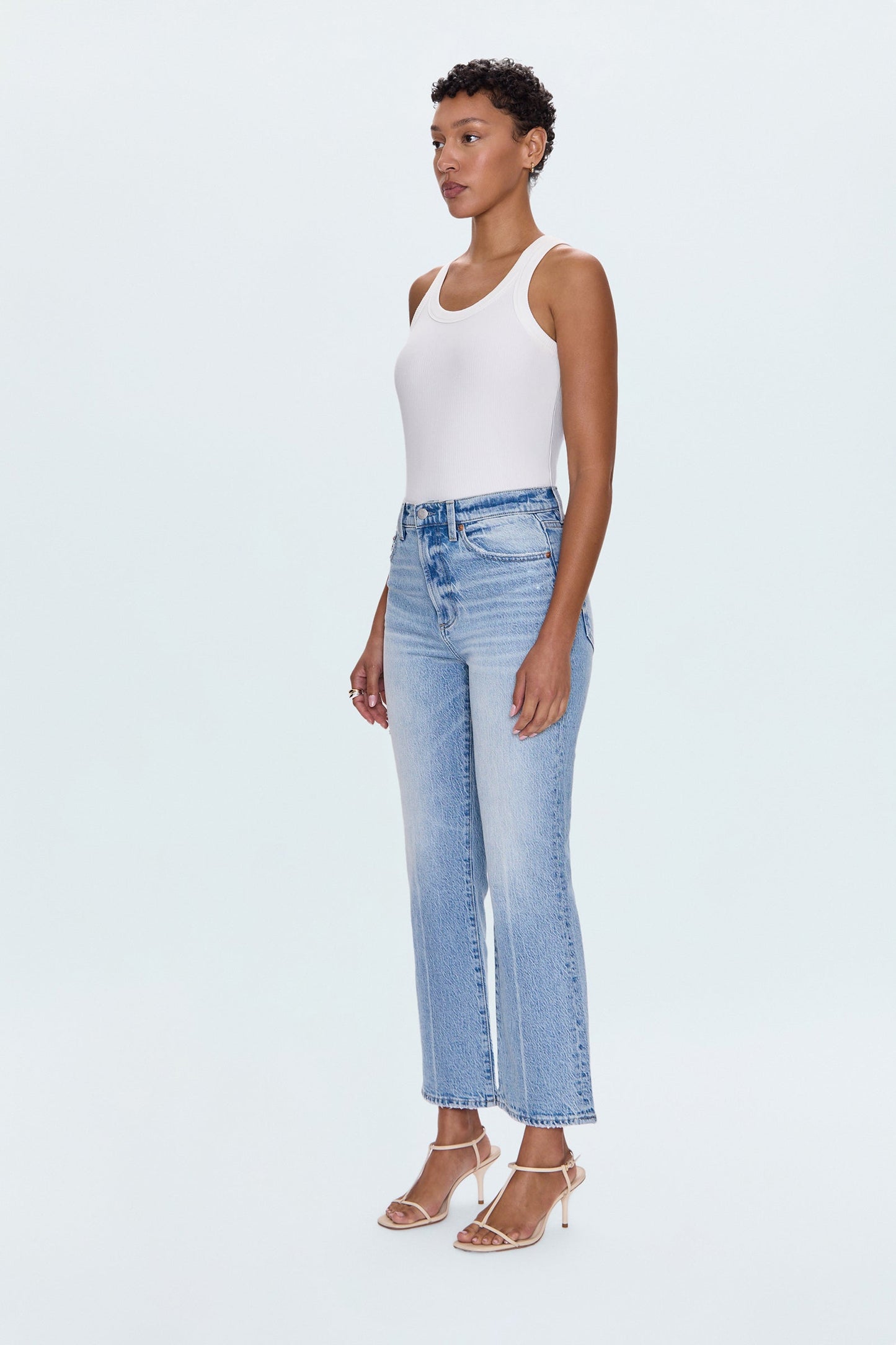 PETITE Ally High Rise Vintage Ankle Boot Jean - High Tide