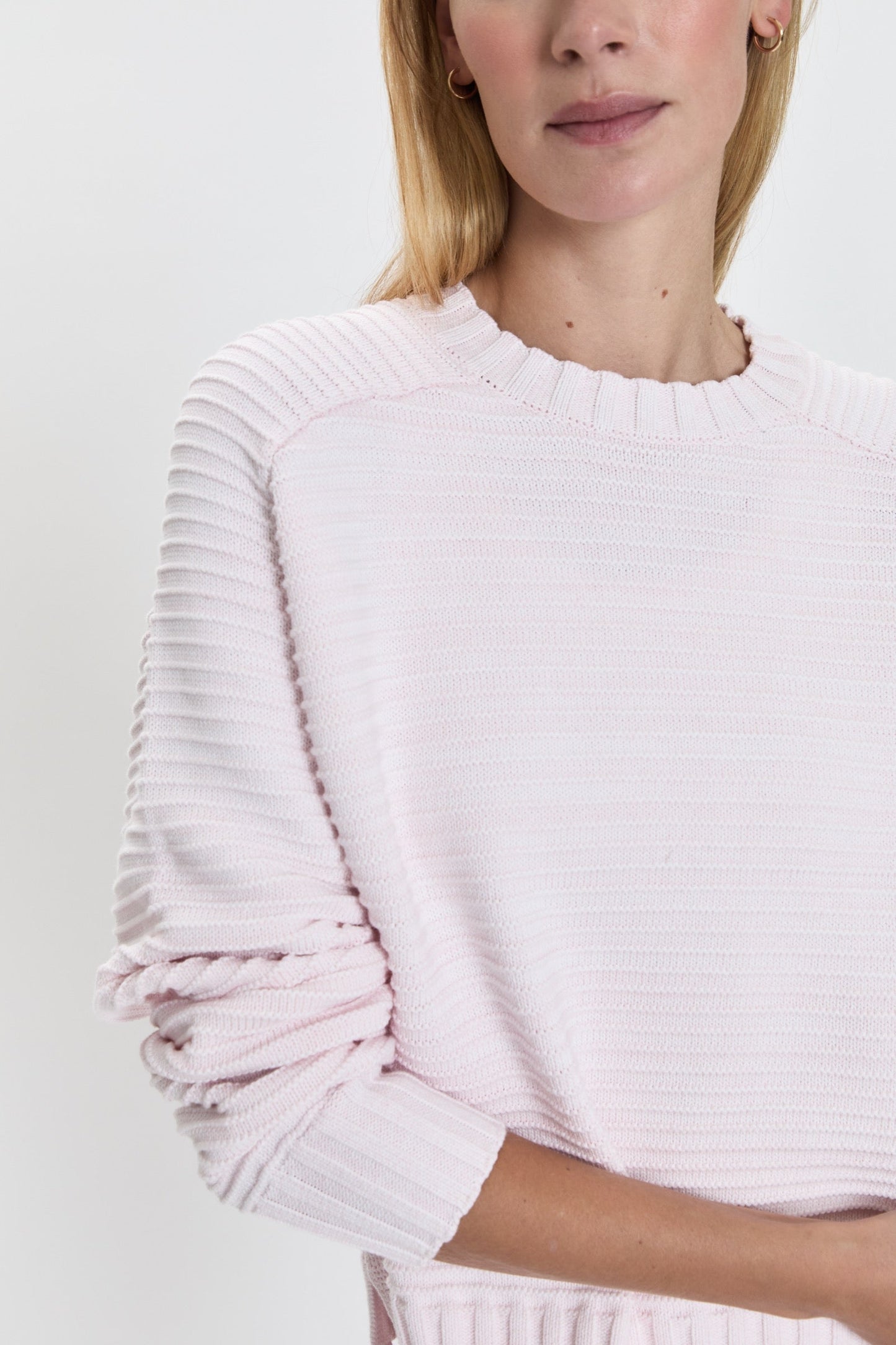 Adina Sweater - Barely Pink Marl