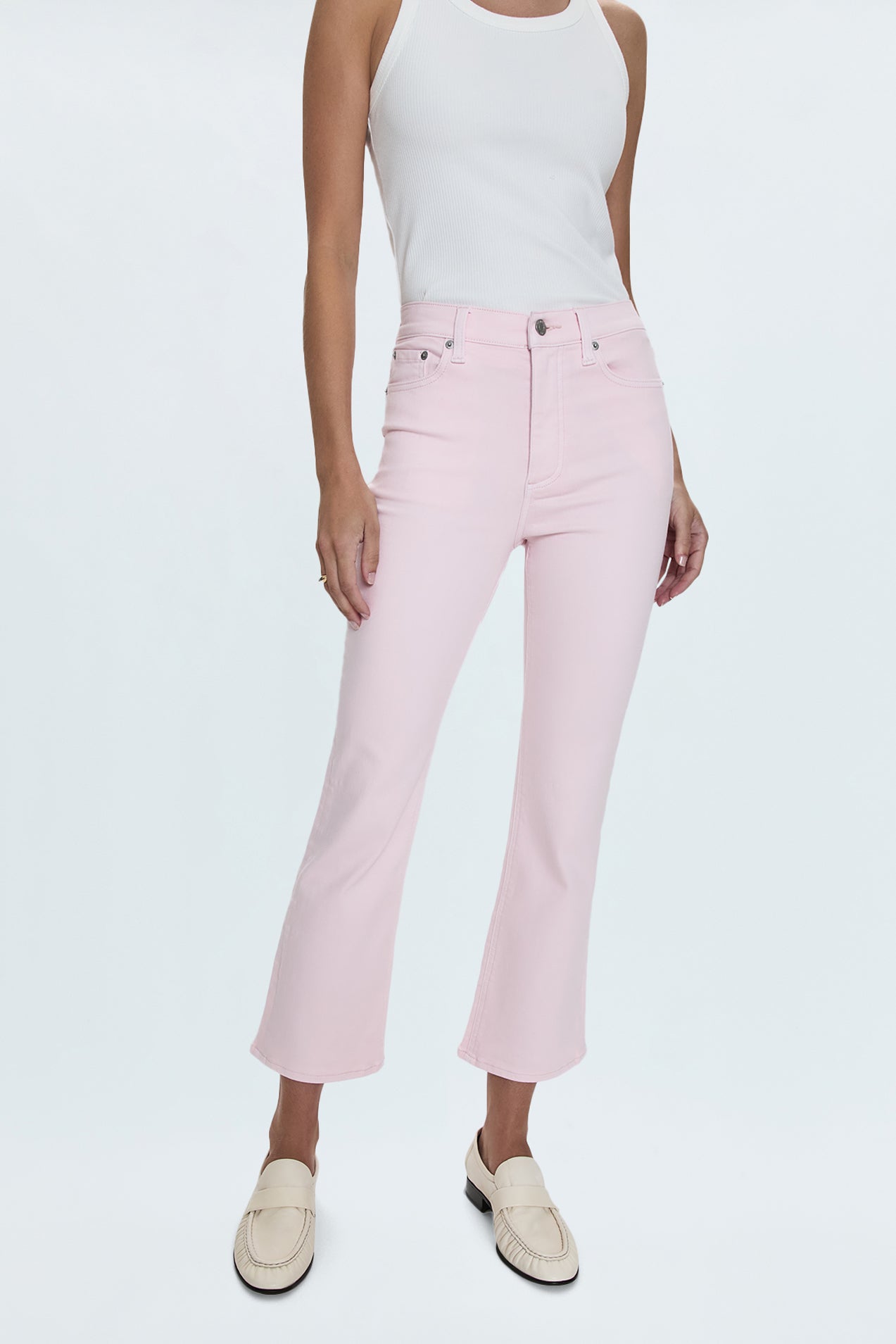 Lennon High Rise Boot Jean - Blush