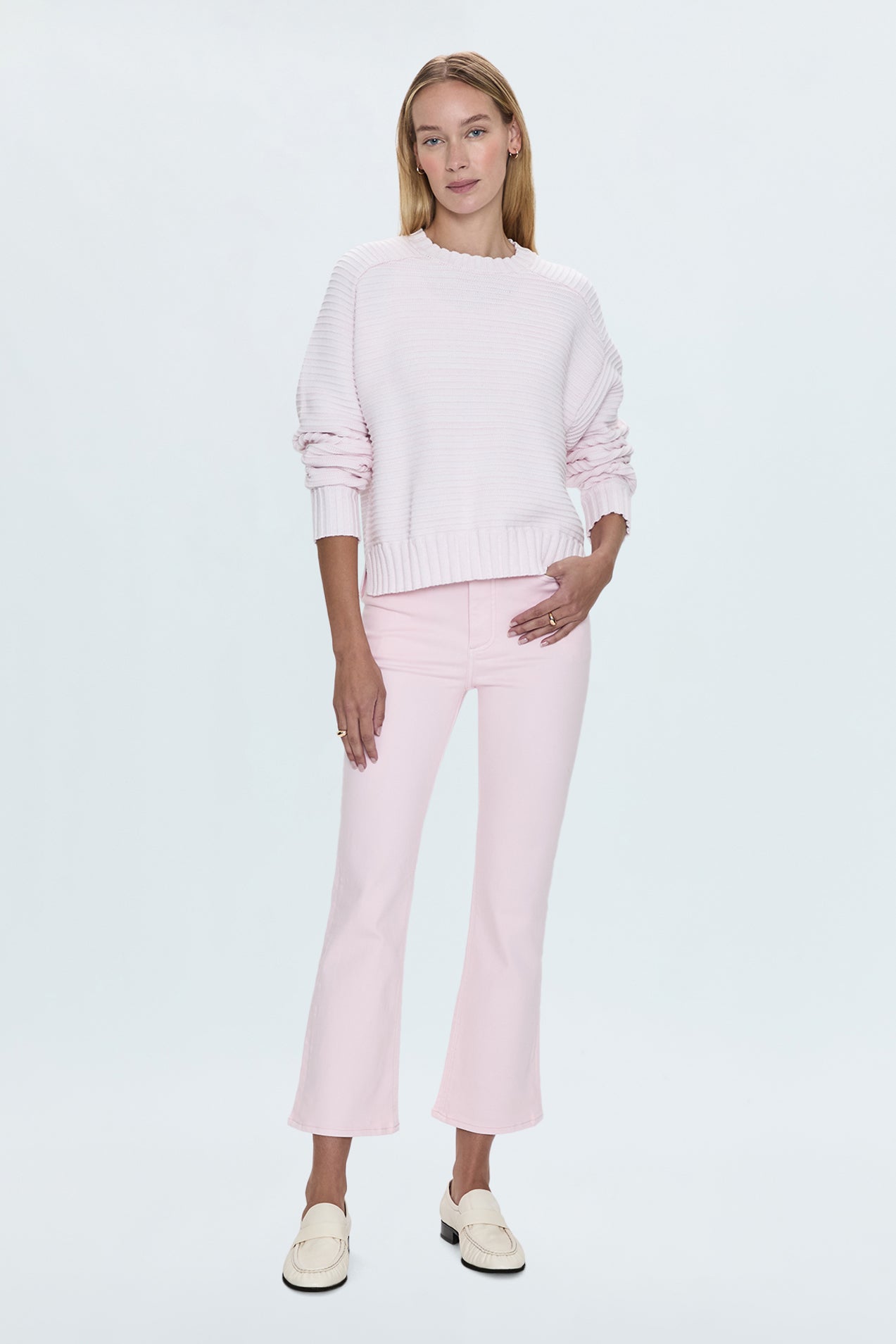 Lennon High Rise Boot Jean - Blush