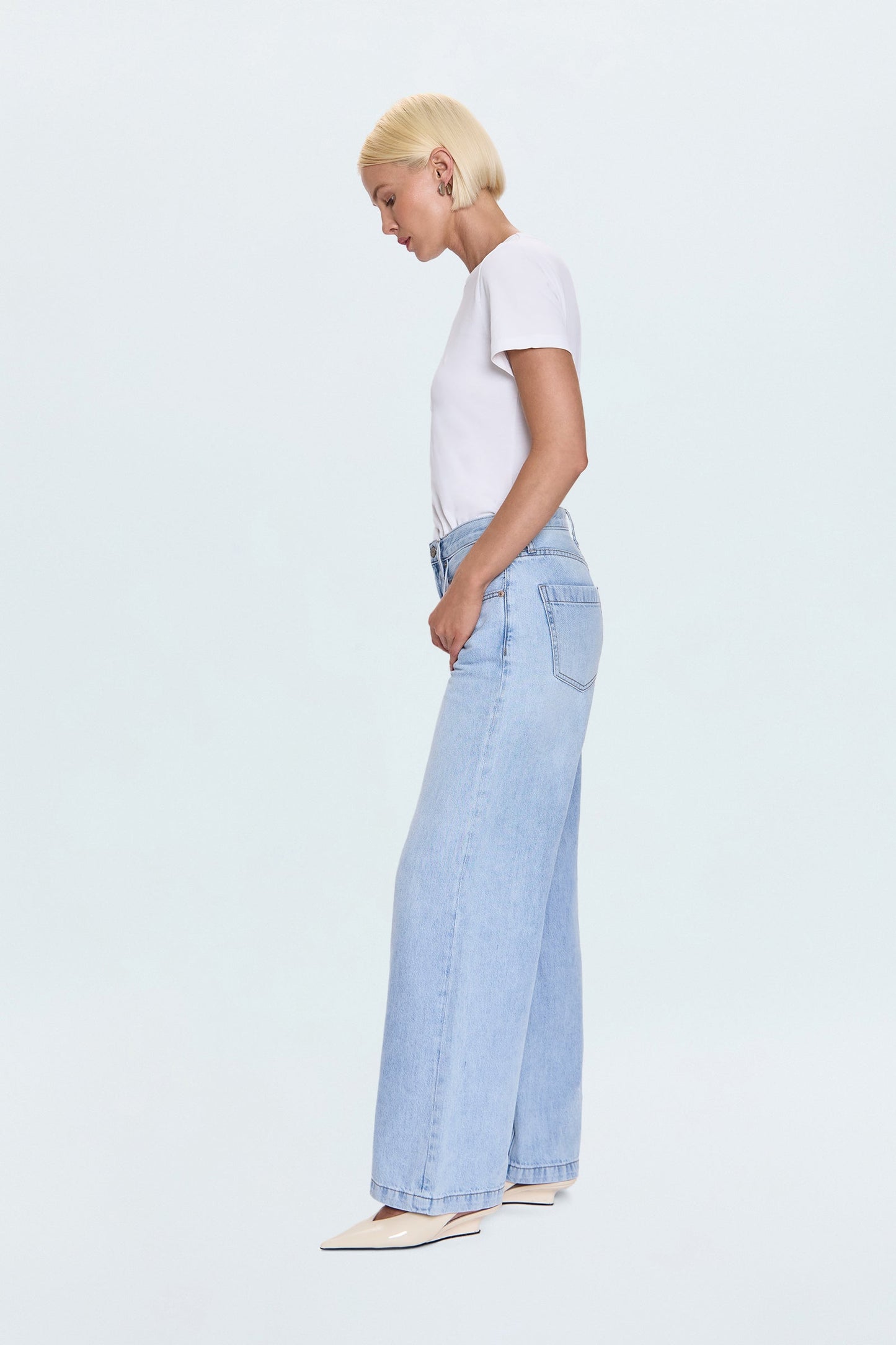 Jadyn Low Slung Palazzo Jean - Chateau