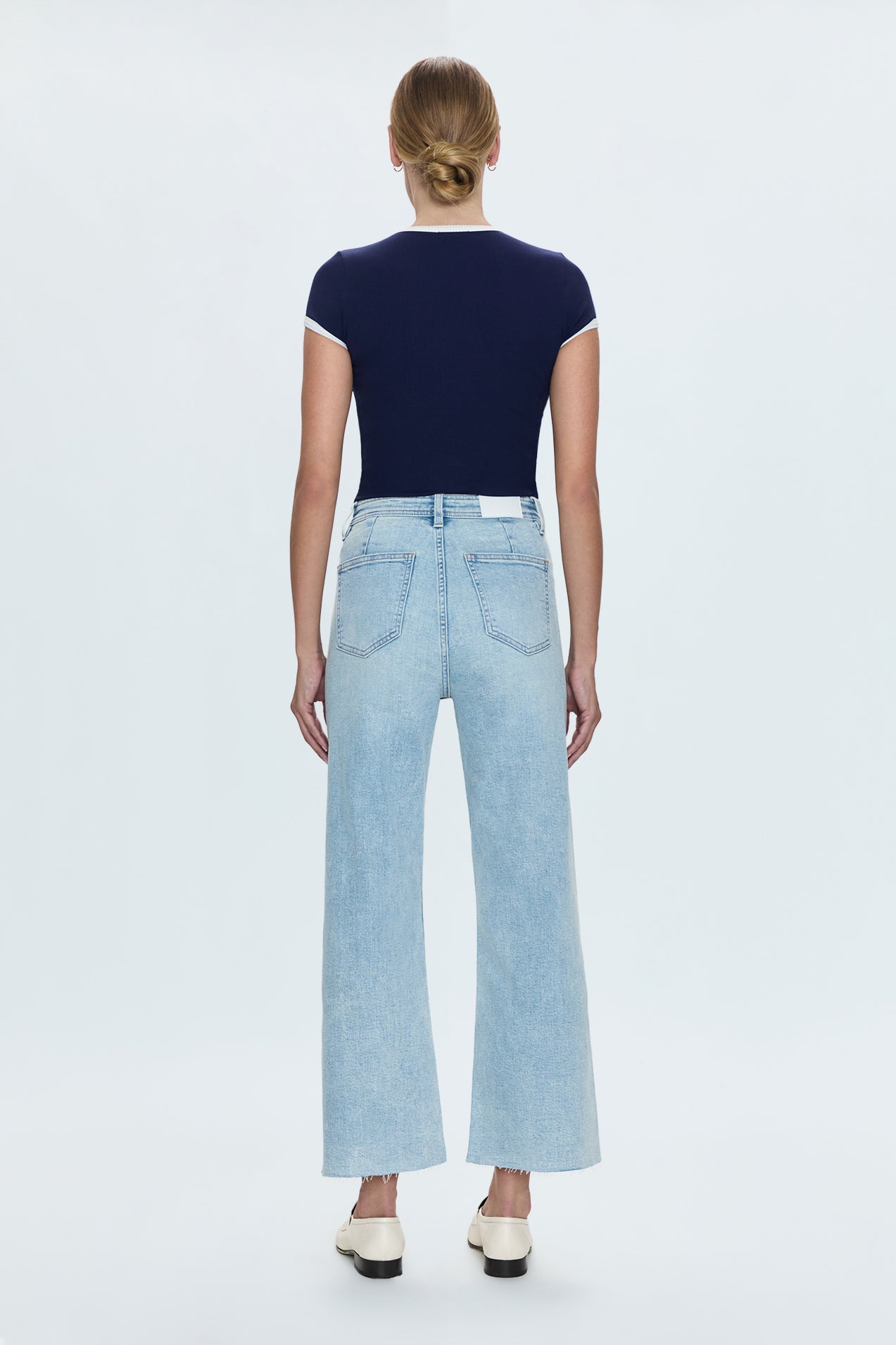 PETITE Penny Crop High Rise Wide Leg Jean - Collective