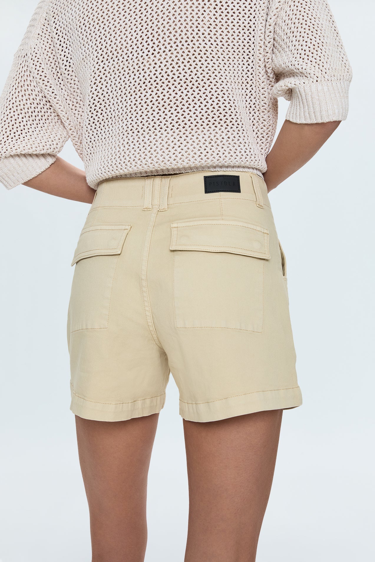 Marissa High Rise Utility Short - Custard Yellow