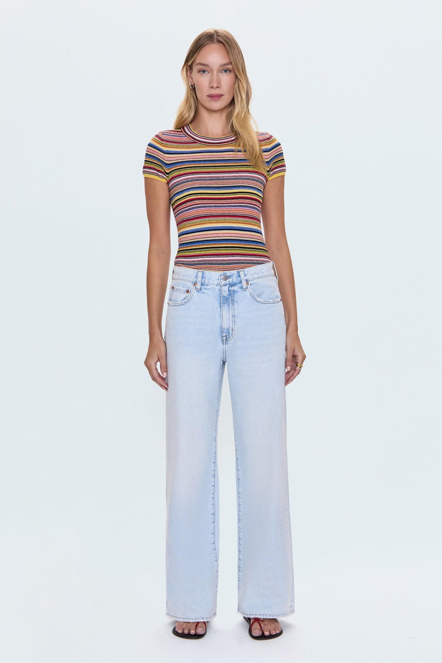 Hendrix High Rise Baggy Jean - Waterfall