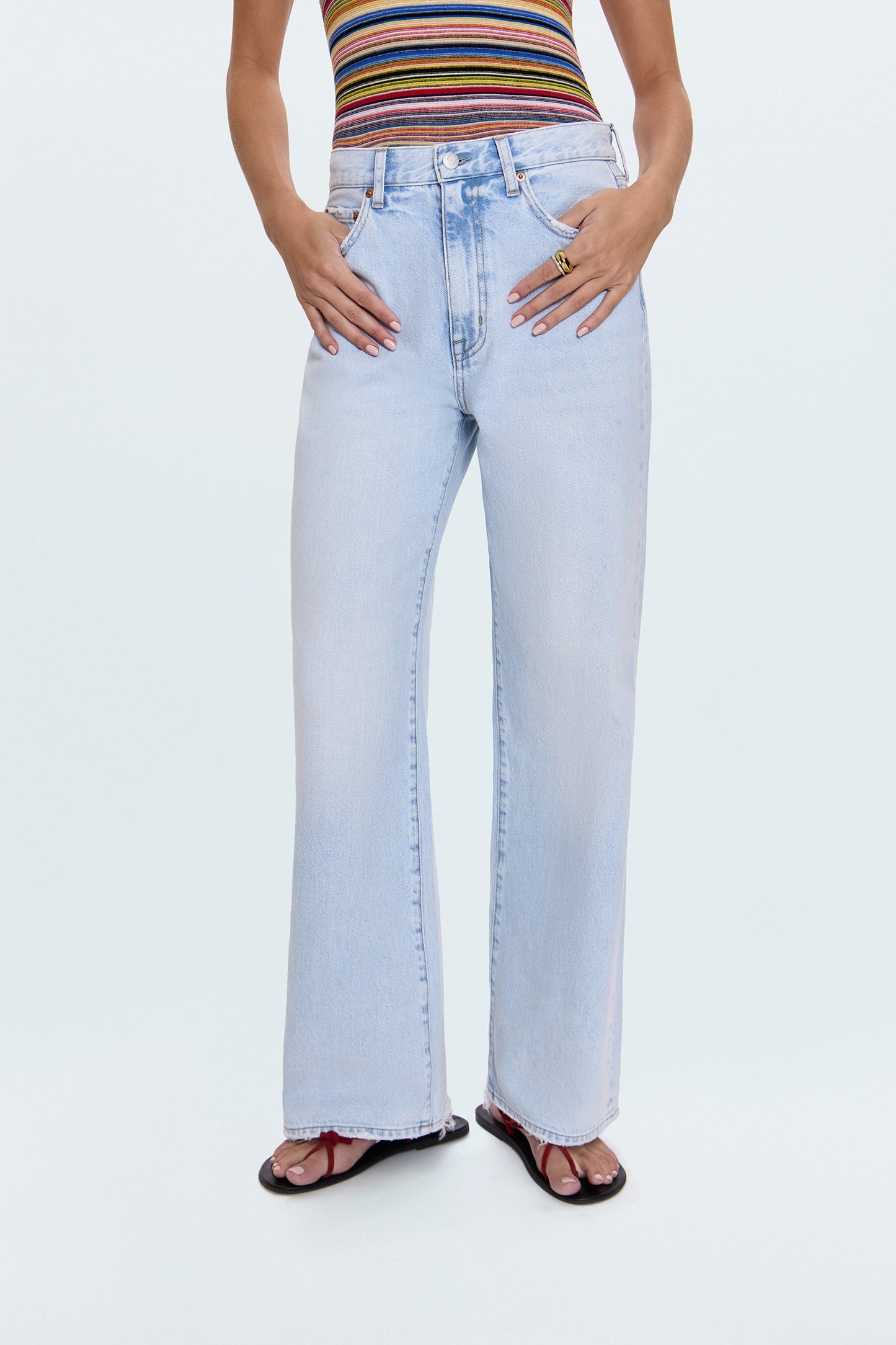 Hendrix High Rise Baggy Jean - Waterfall