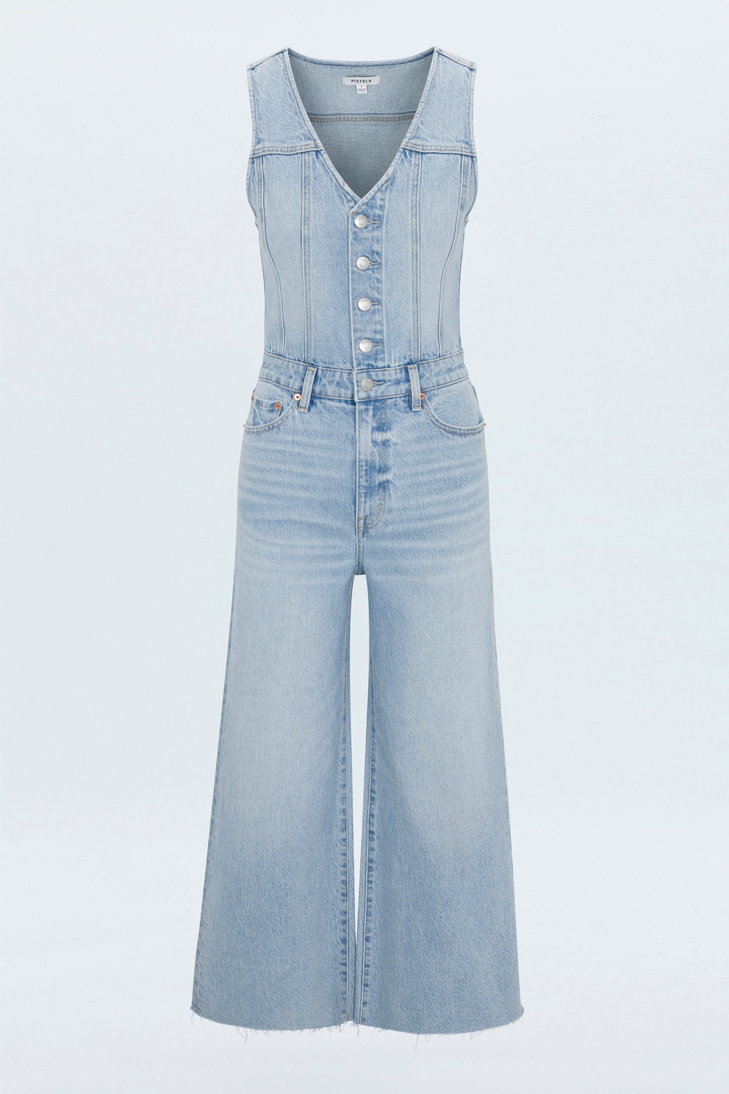 Aria Cropped Fitted Vest Jumpsuit - Priority