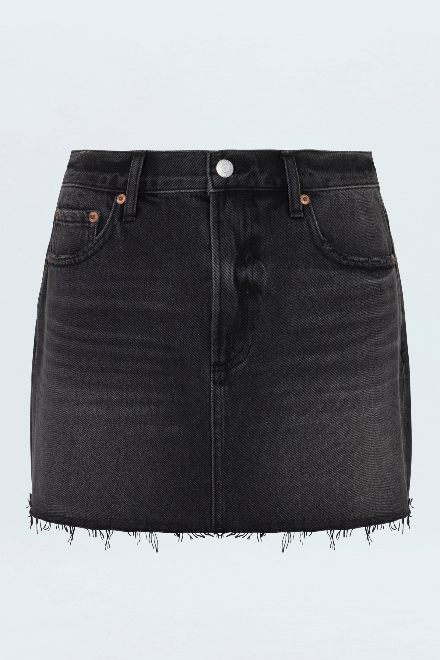 Daisy Low Slung Mini Skirt - Caviar