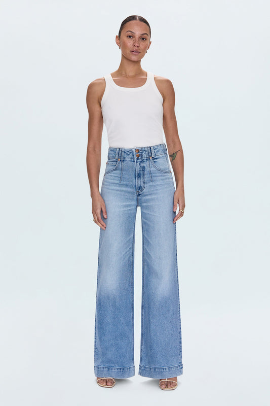 Lana High Rise Ultra Wide Leg Jean - Terrace