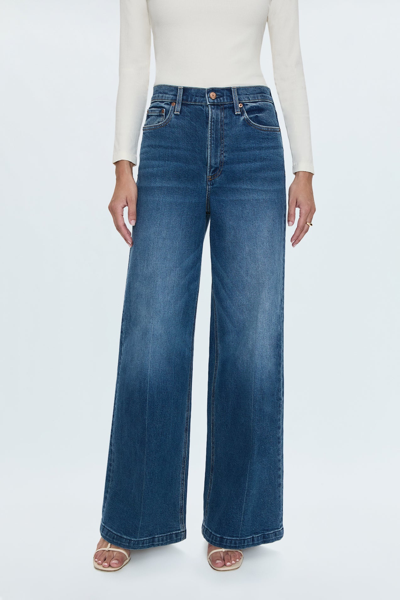 Lana High Rise Ultra Wide Leg Jean - Cider