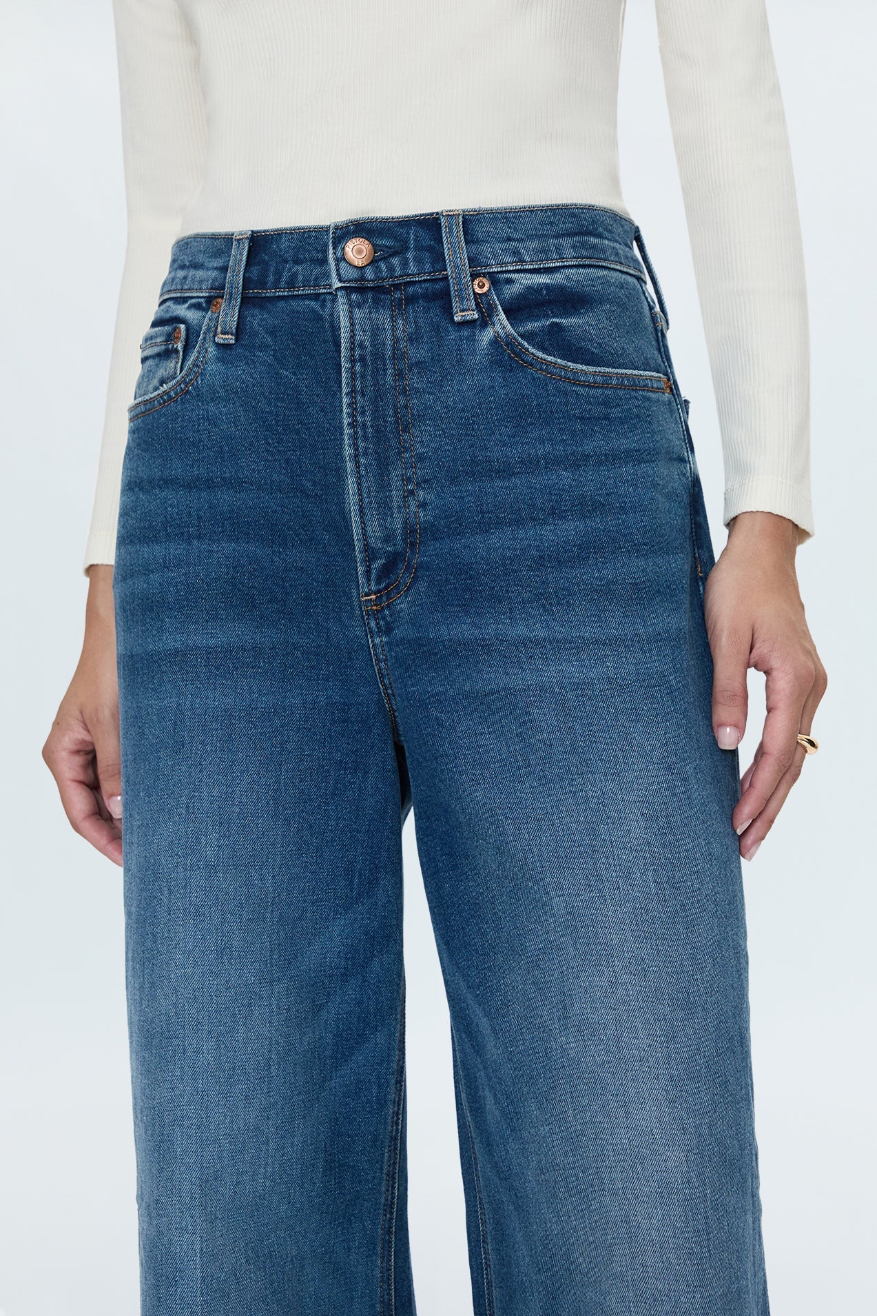 Lana High Rise Ultra Wide Leg Jean - Cider