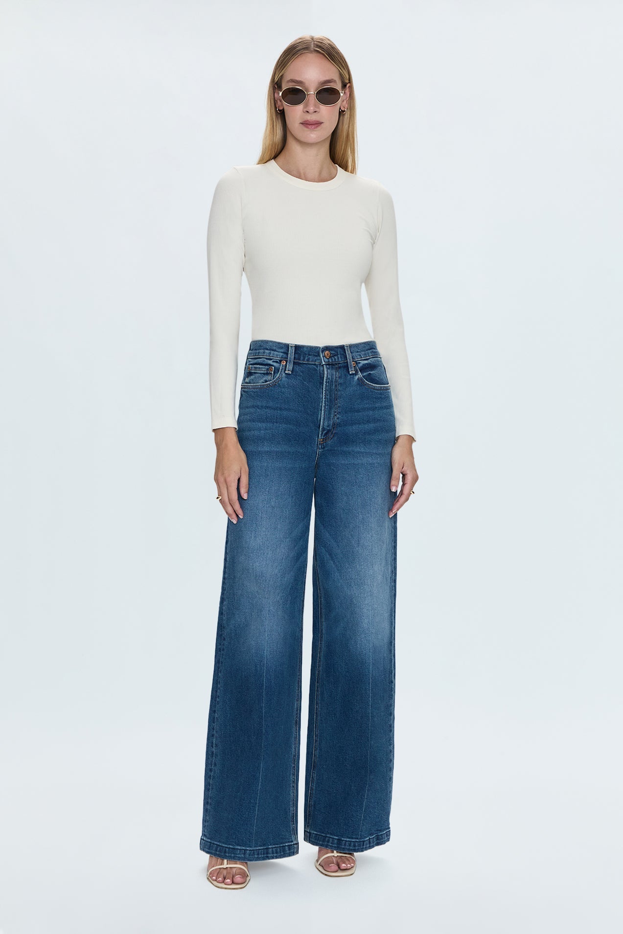 Lana High Rise Ultra Wide Leg Jean - Cider