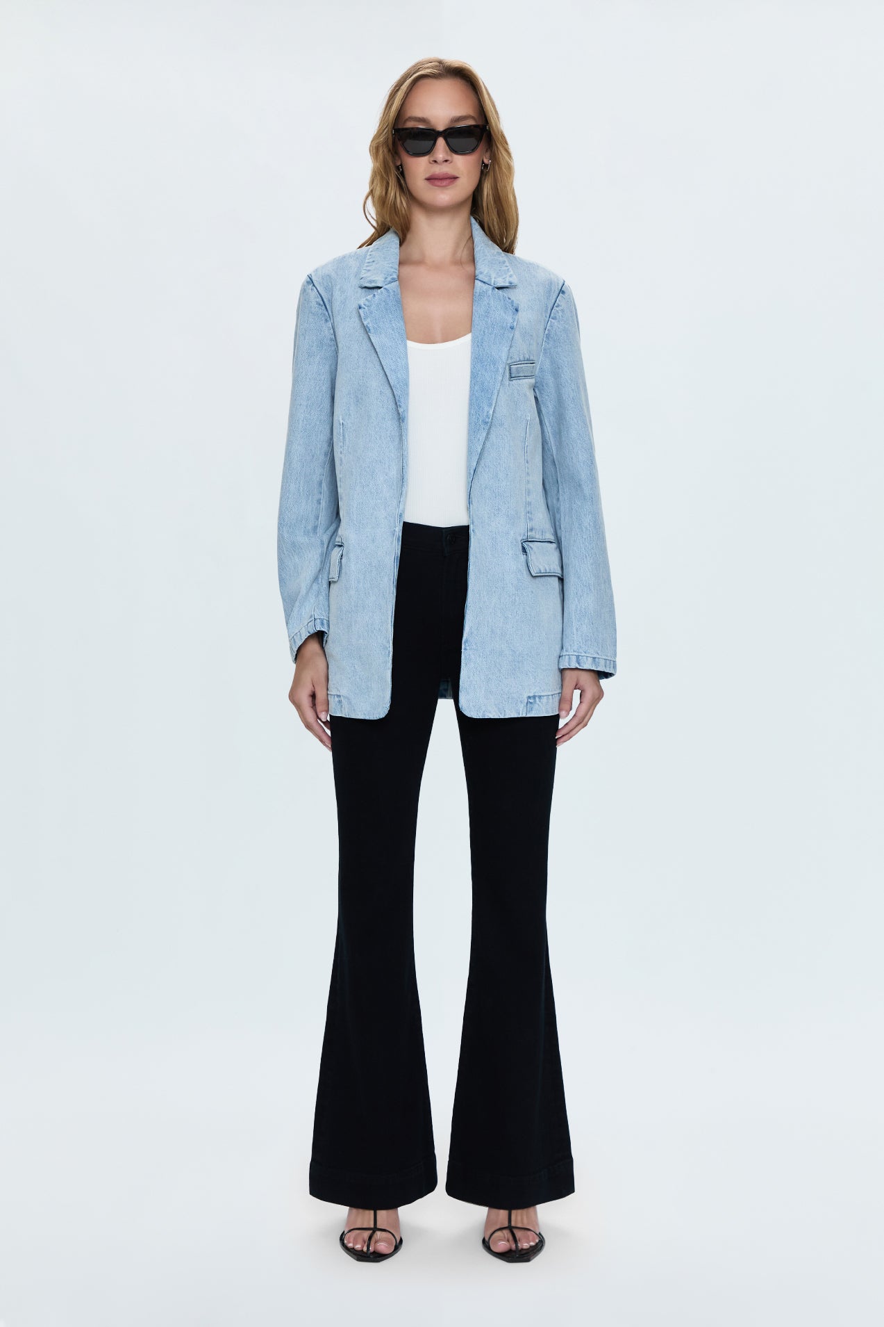 Kinsley Mid Rise Ultra Flare Jean - Black Ink