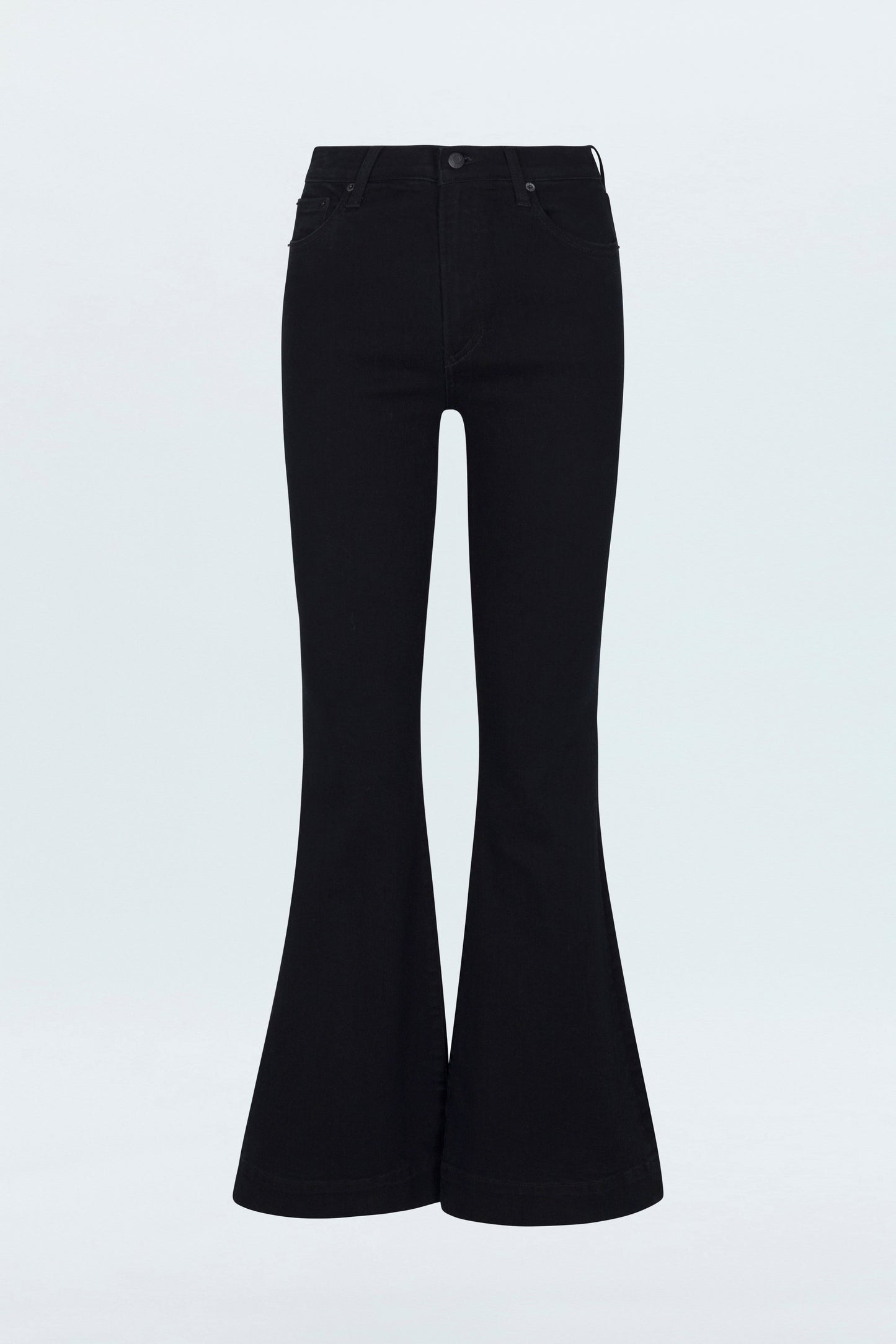 Kinsley Mid Rise Ultra Flare Jean - Black Ink