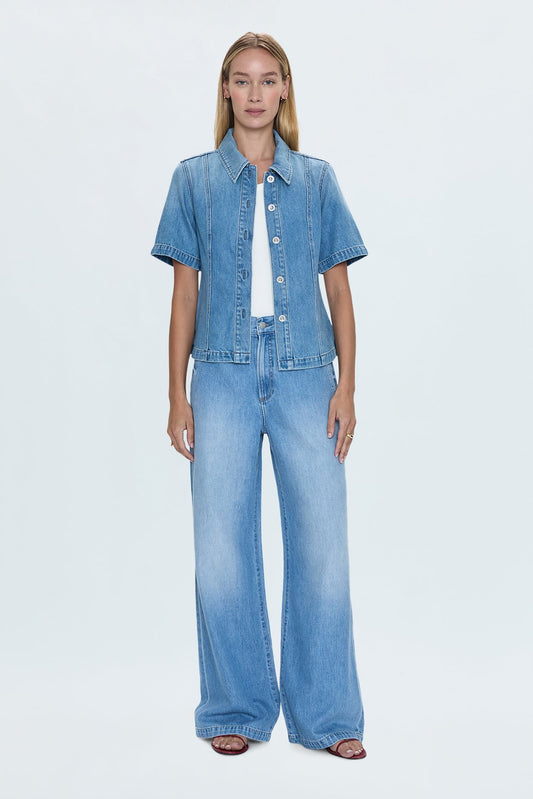 Dalia High Rise Wide Jean - Palo Alto